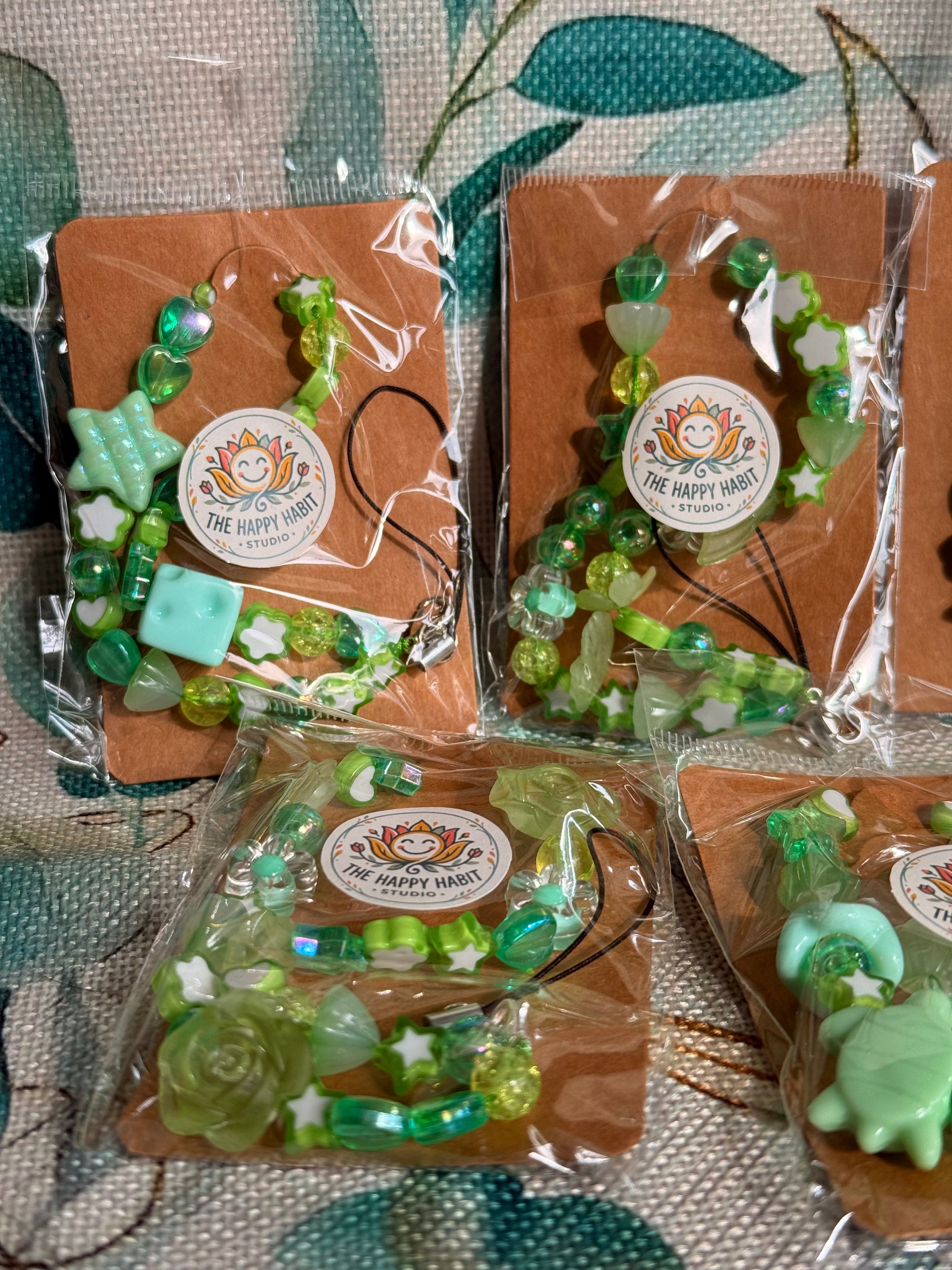 Light Green Phone Charm