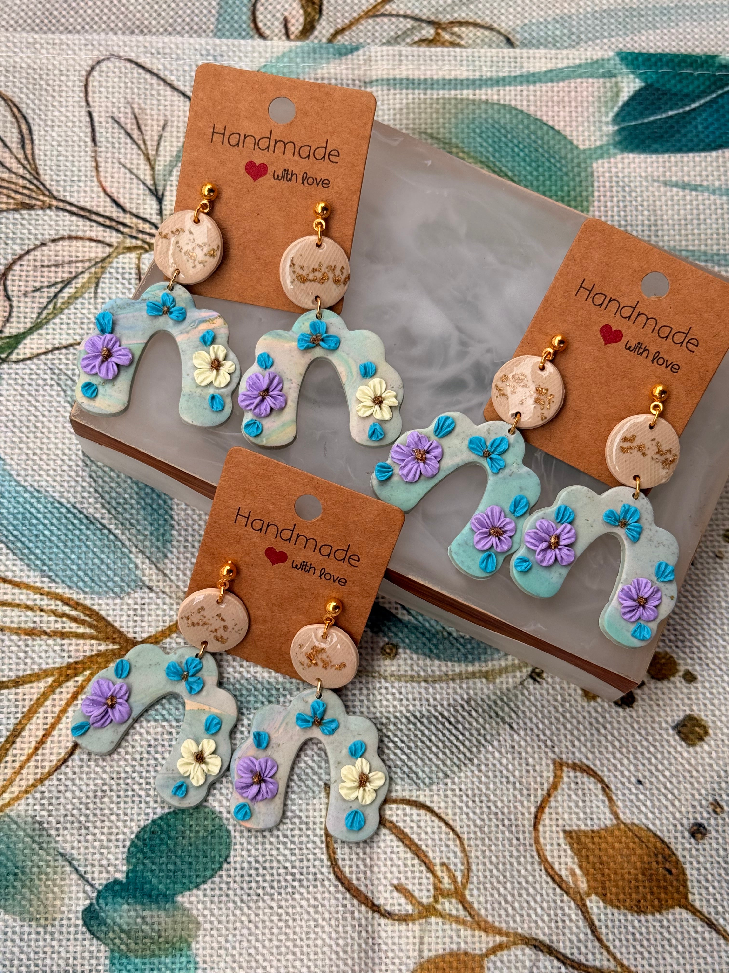 "Luck" Flower Dangles