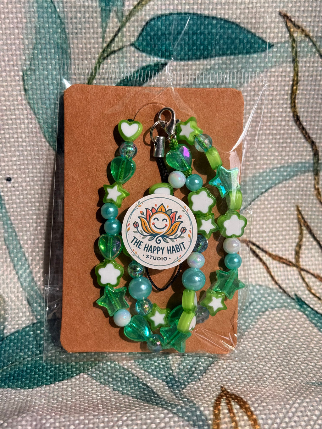 Light Green Phone Charm