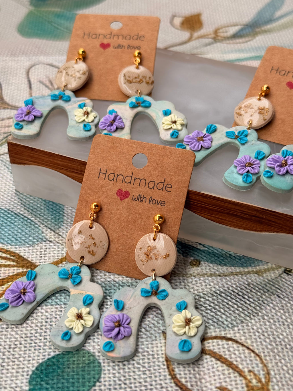 "Luck" Flower Dangles