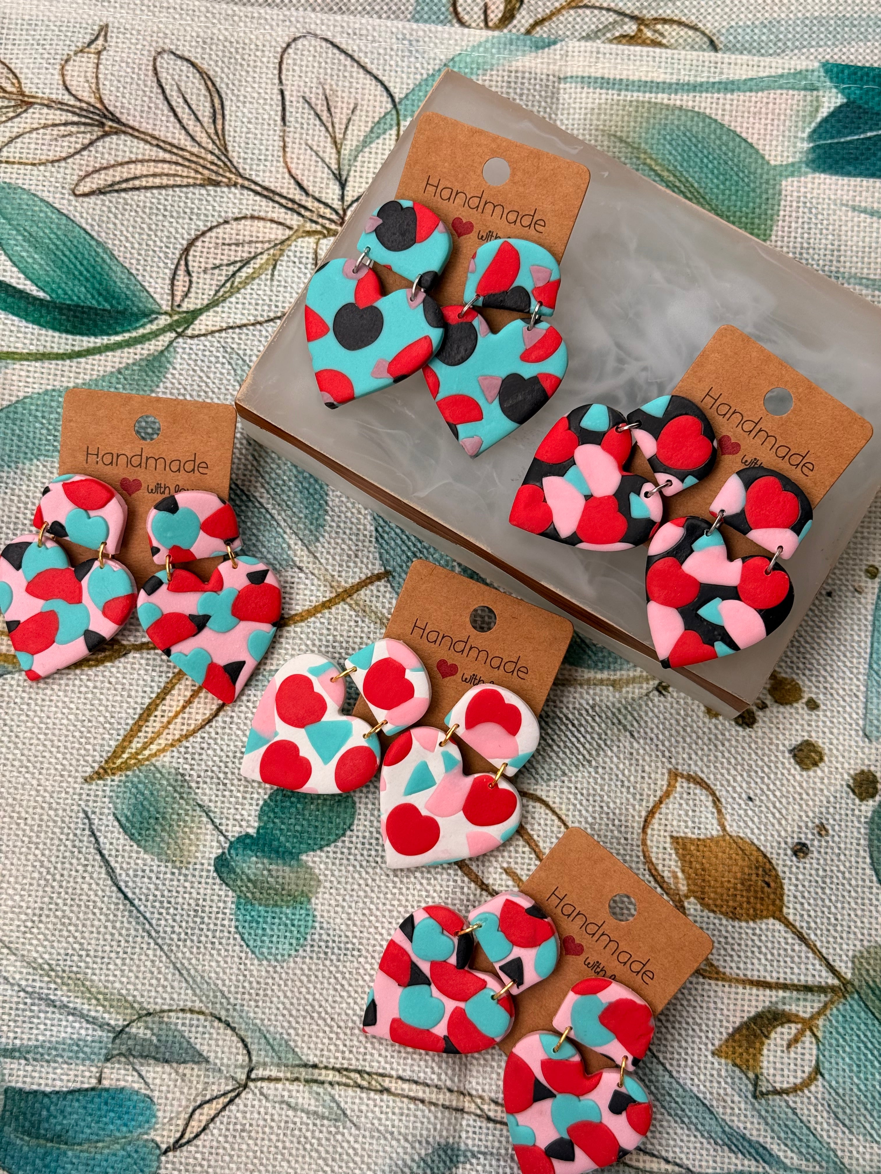 "Valentine" - Stud Dangles
