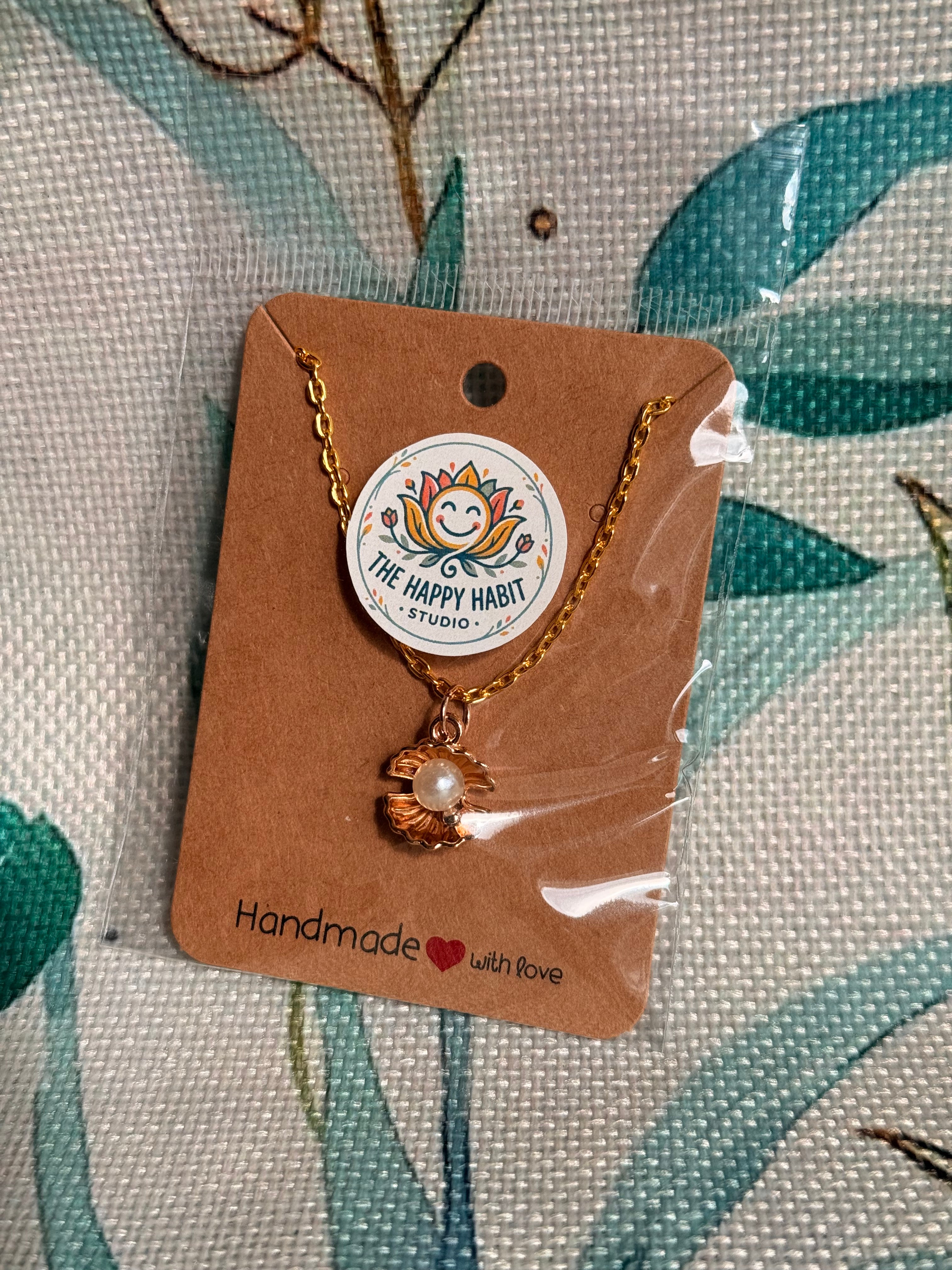 Oyster Shell Pendant Necklace