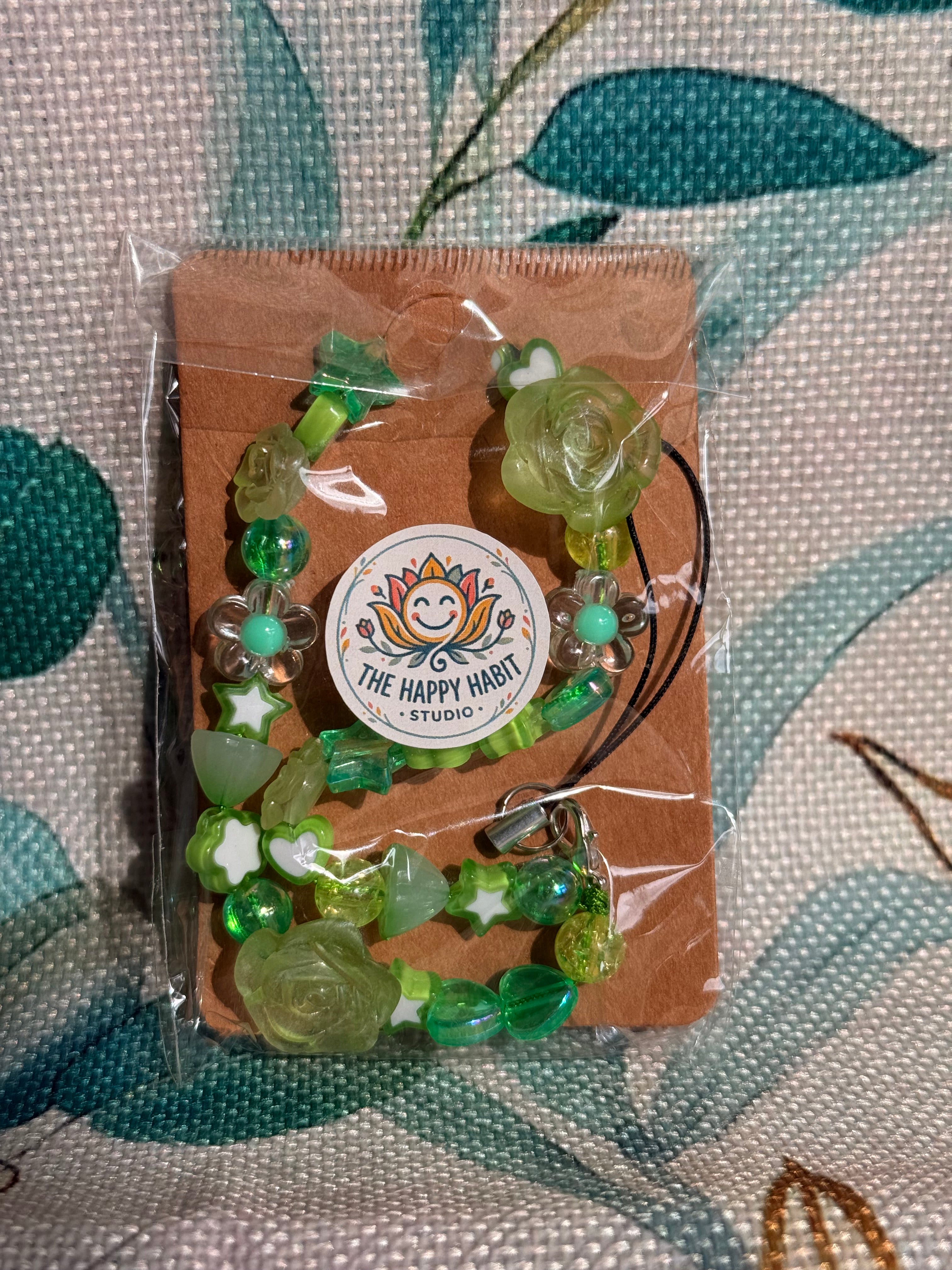 Light Green Phone Charm