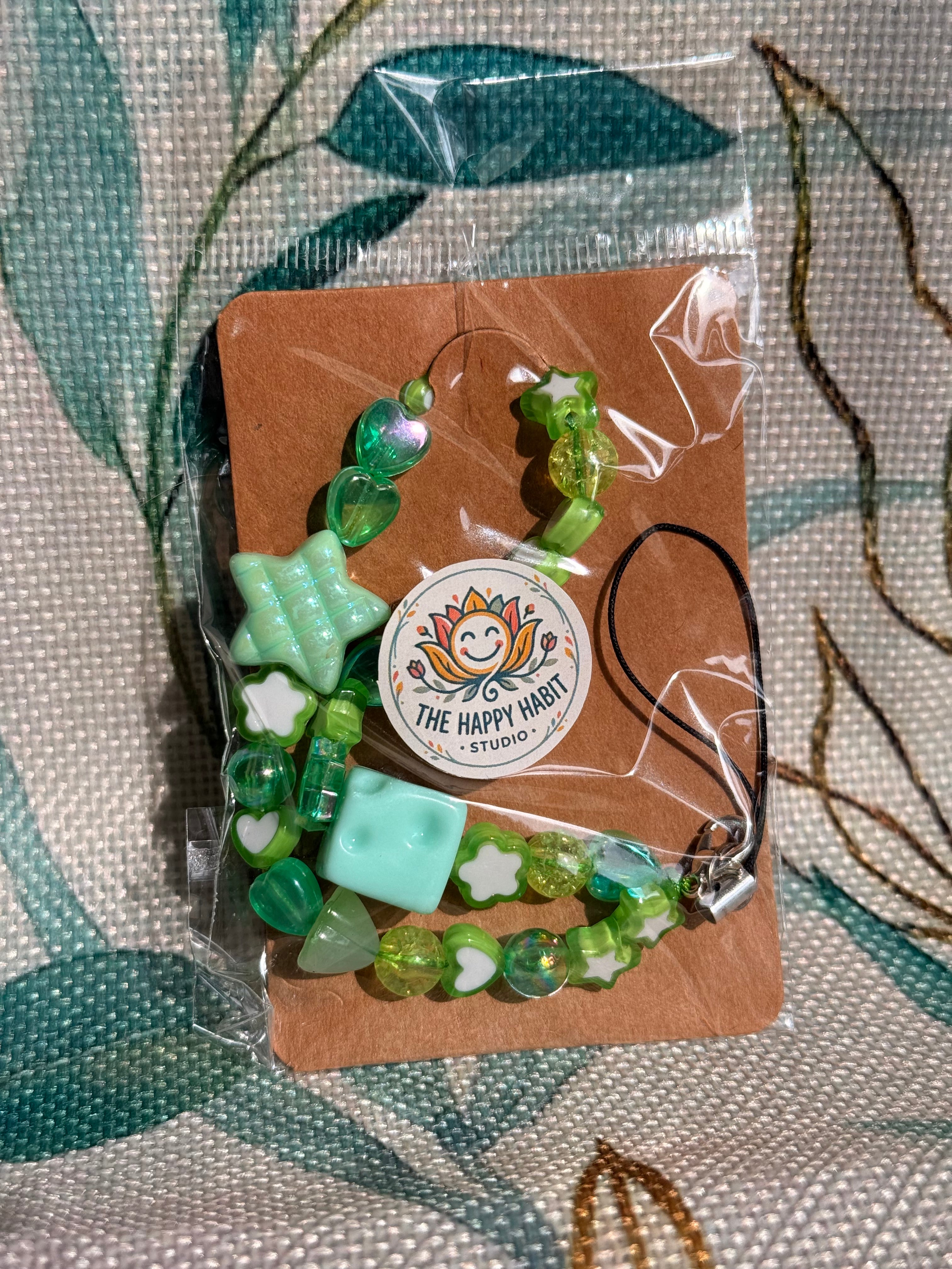 Light Green Phone Charm