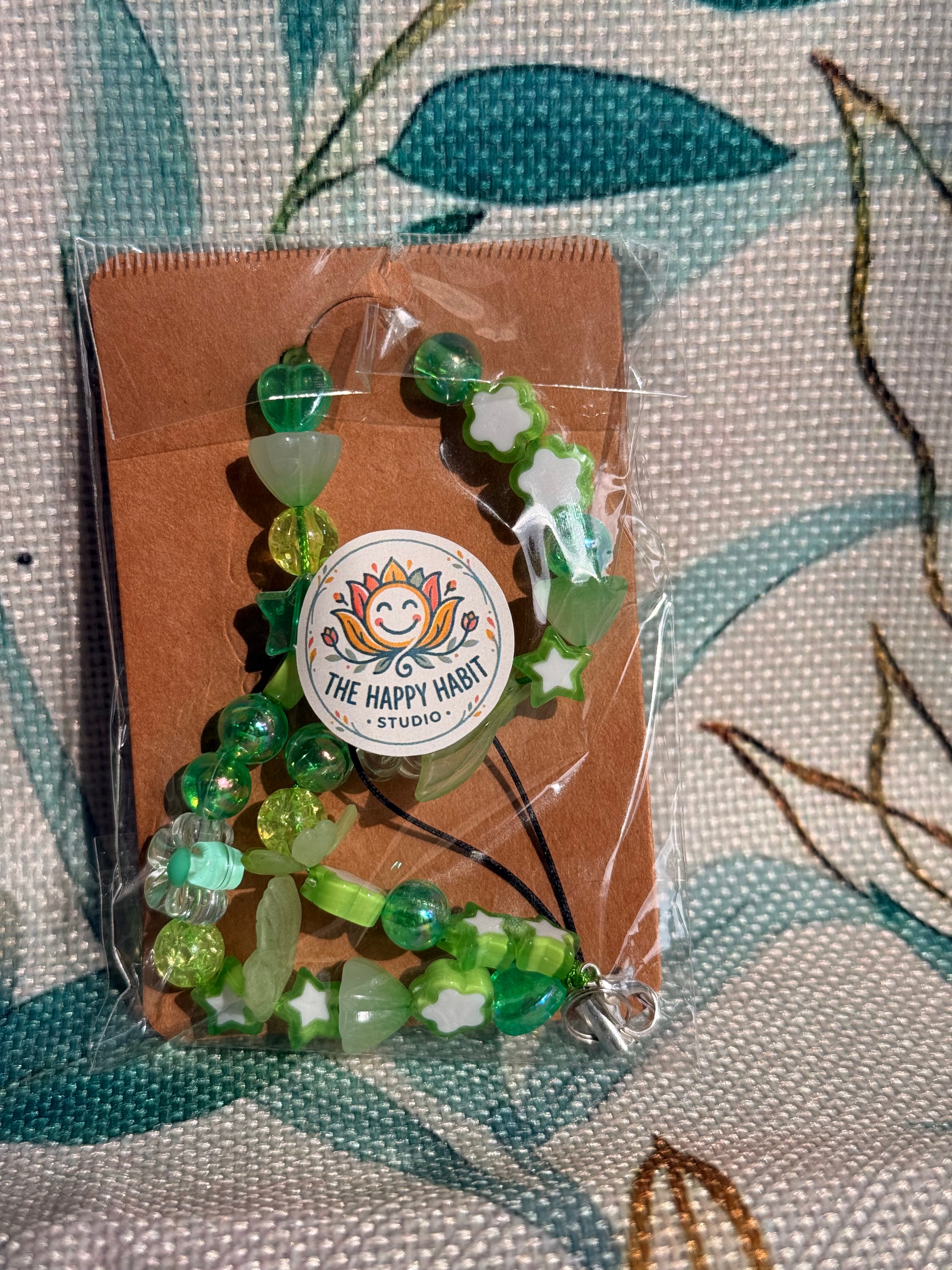 Light Green Phone Charm
