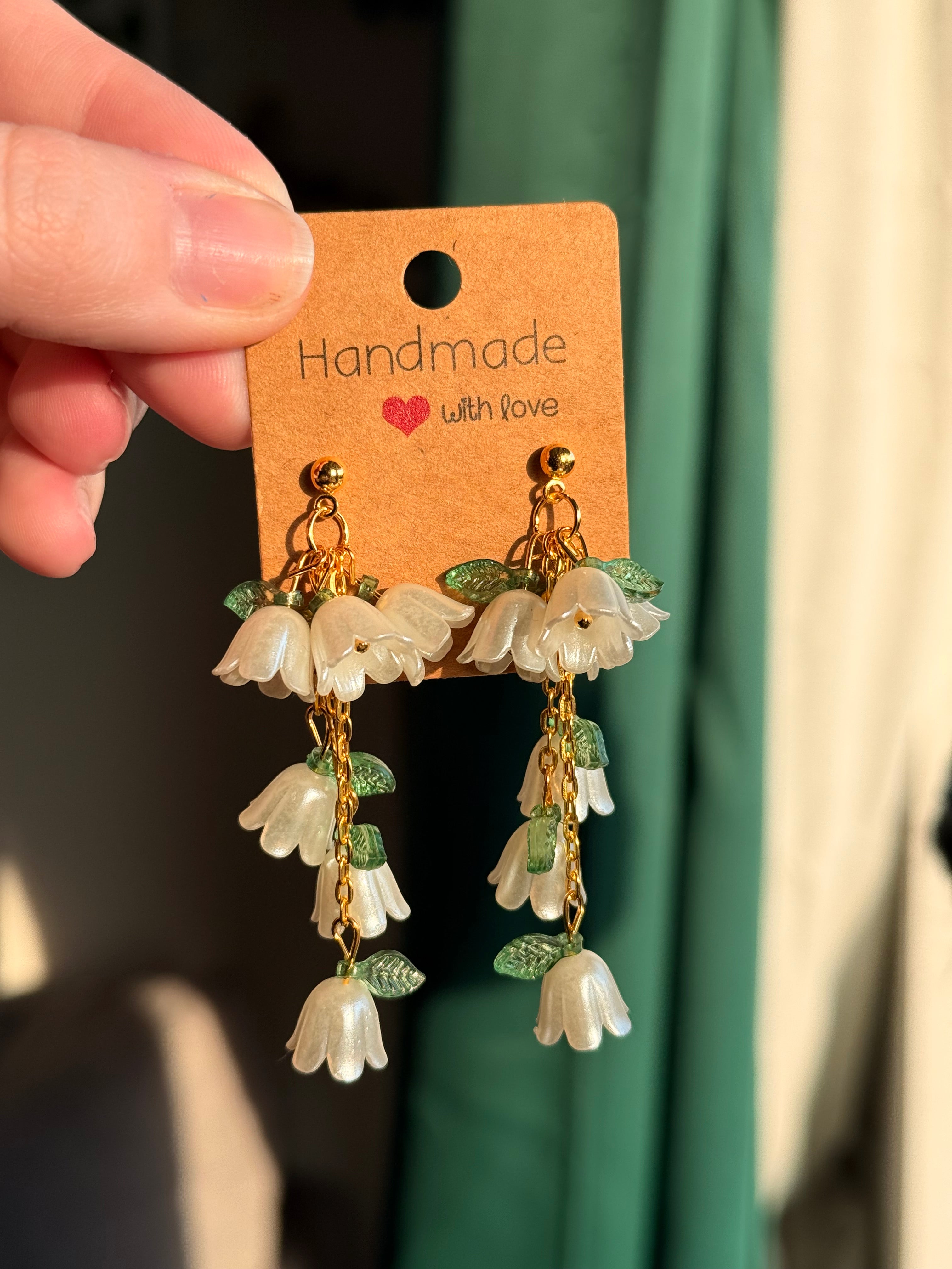 Flower Dangle Studs