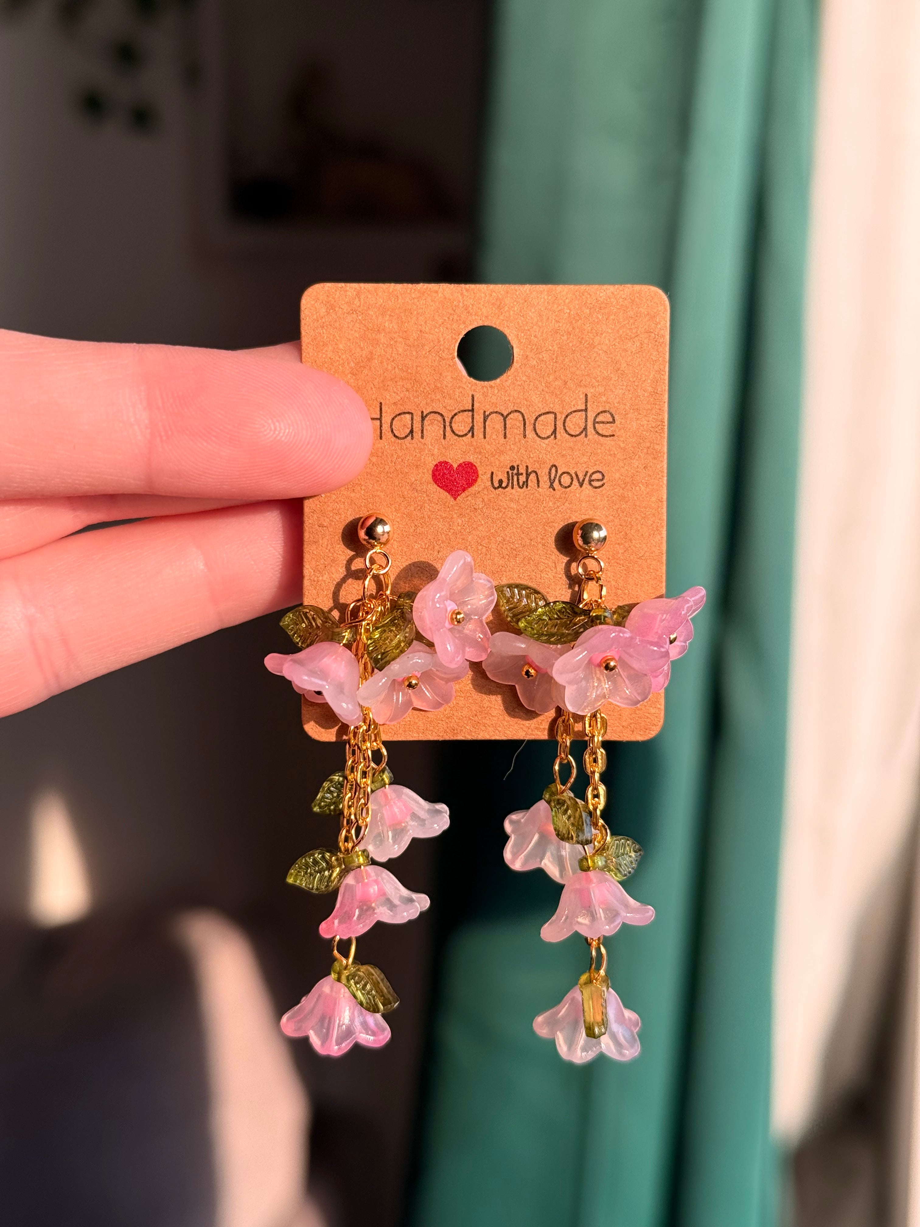 Flower Dangle Studs