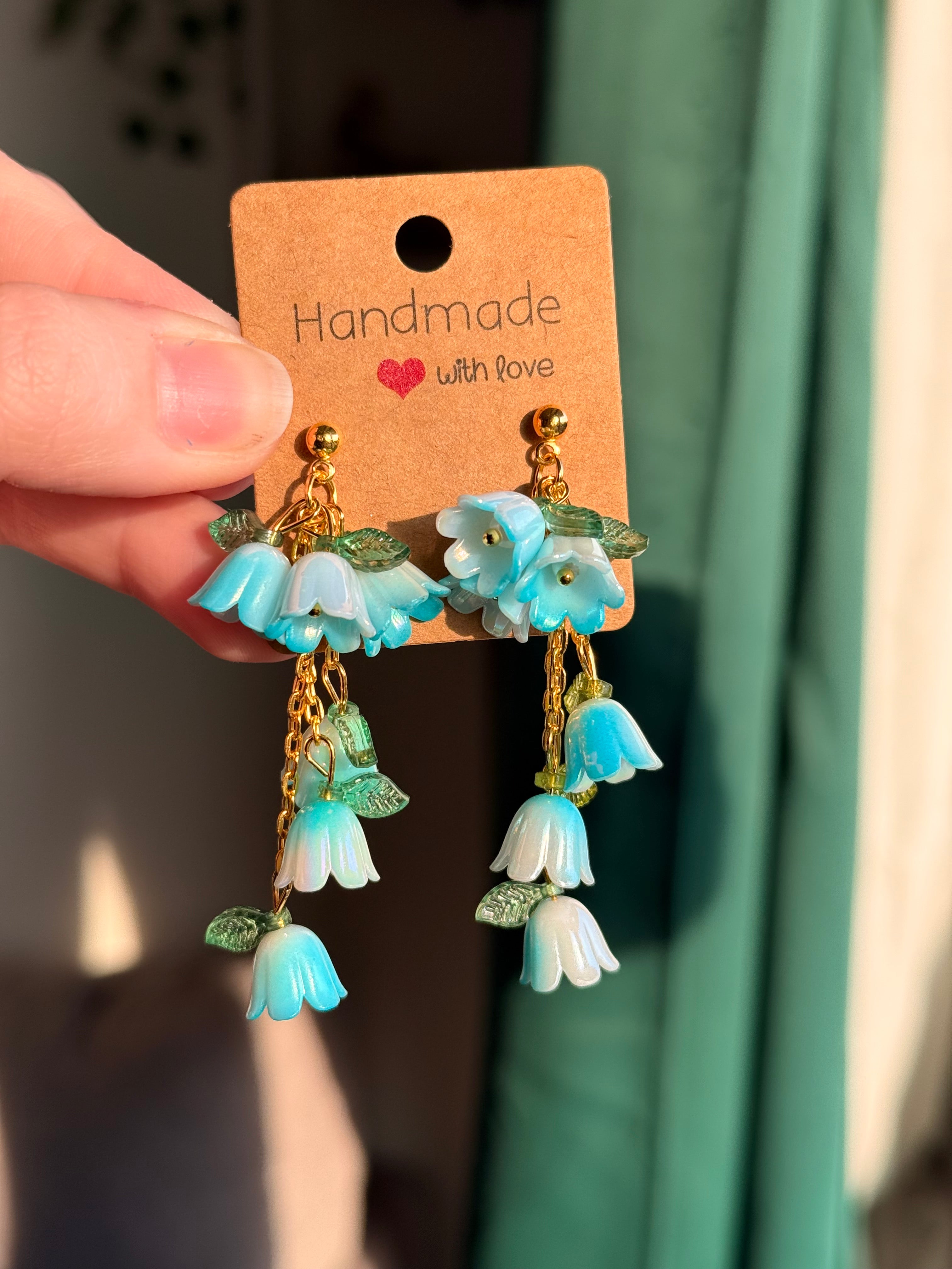 Flower Dangle Studs