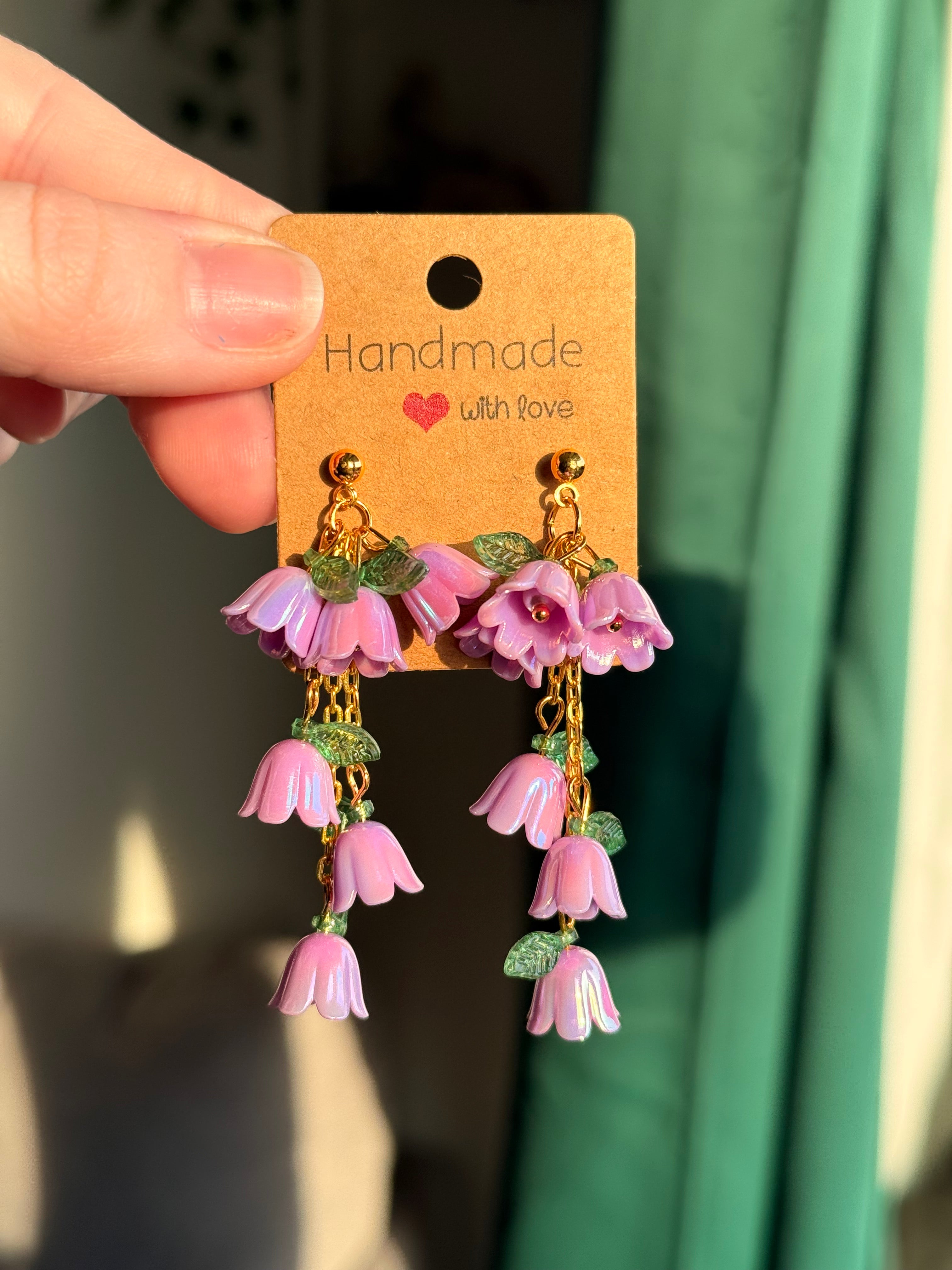 Flower Dangle Studs