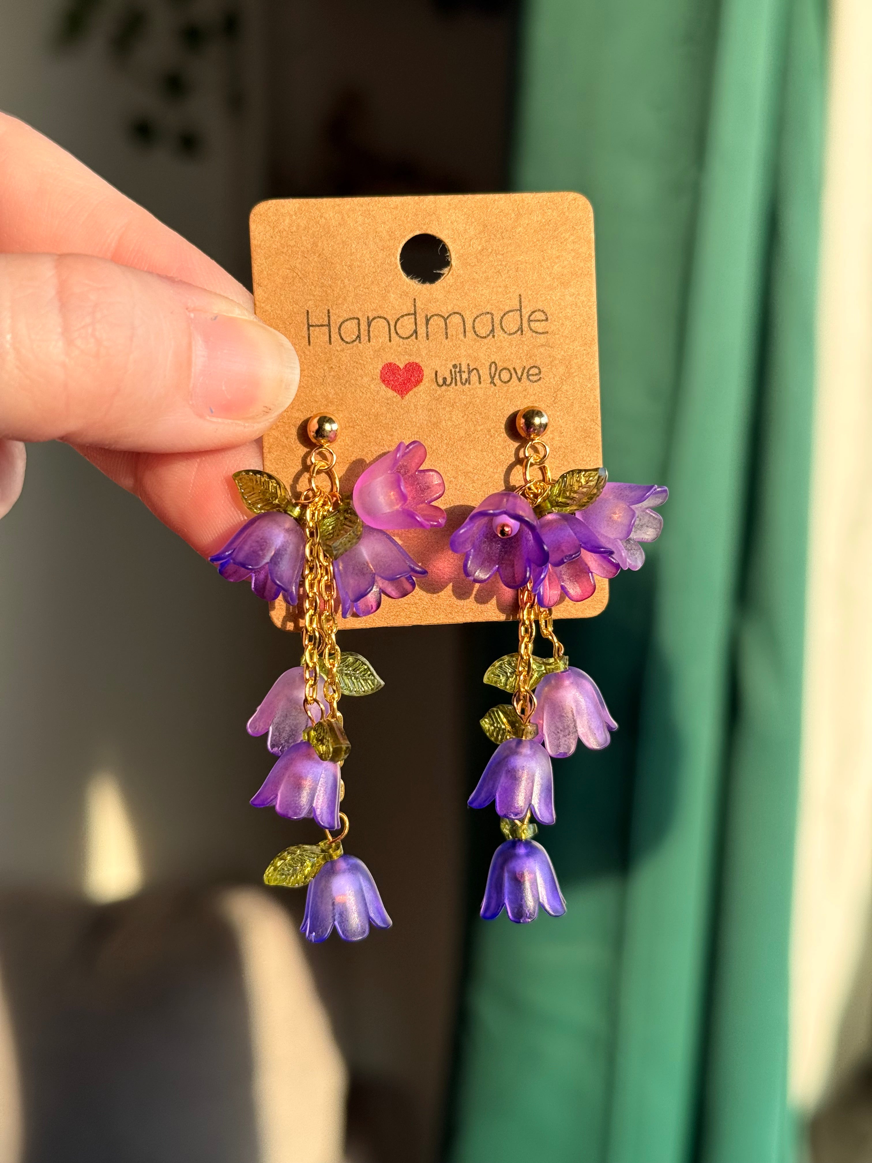 Flower Dangle Studs