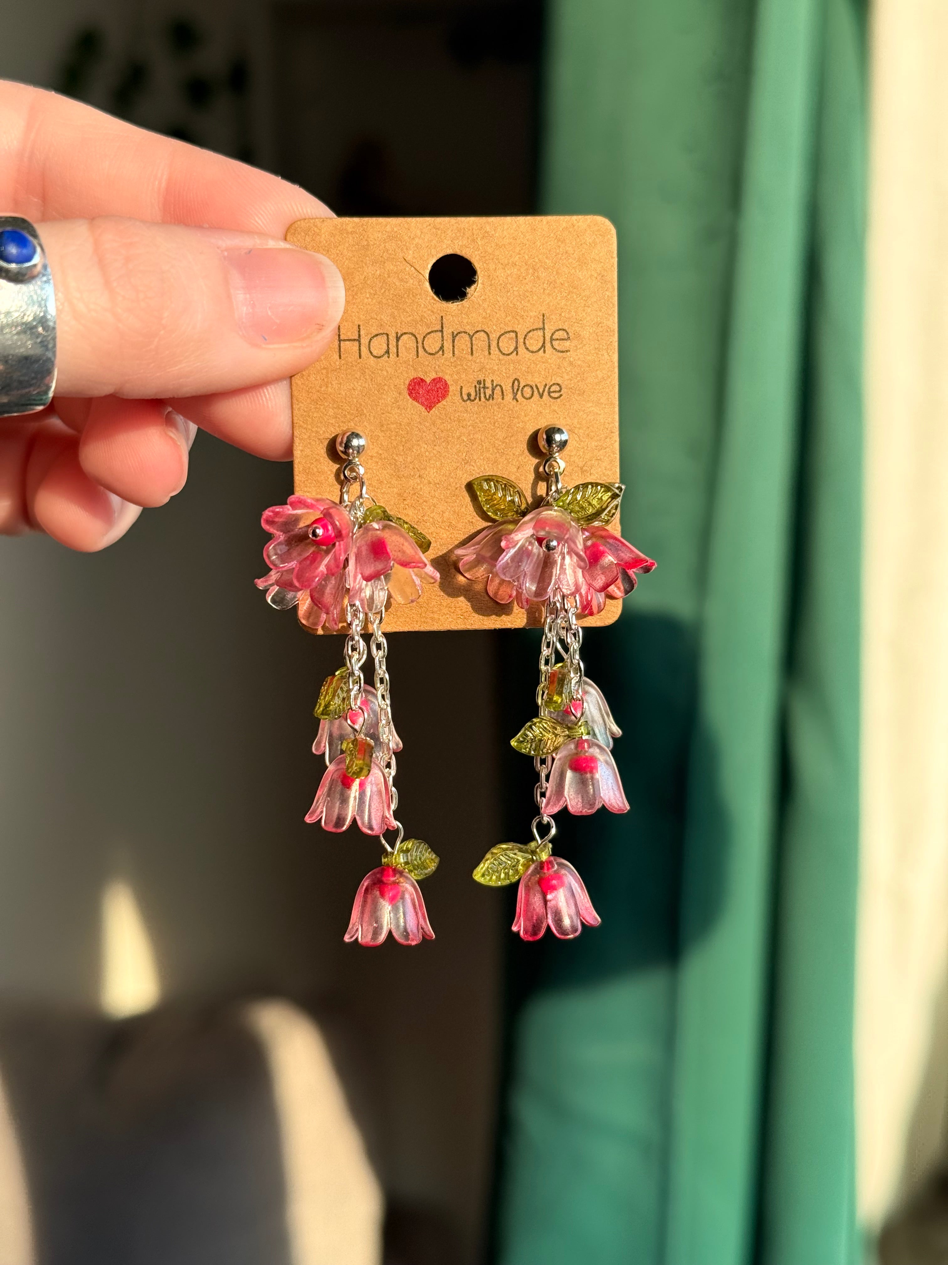 Flower Dangle Studs