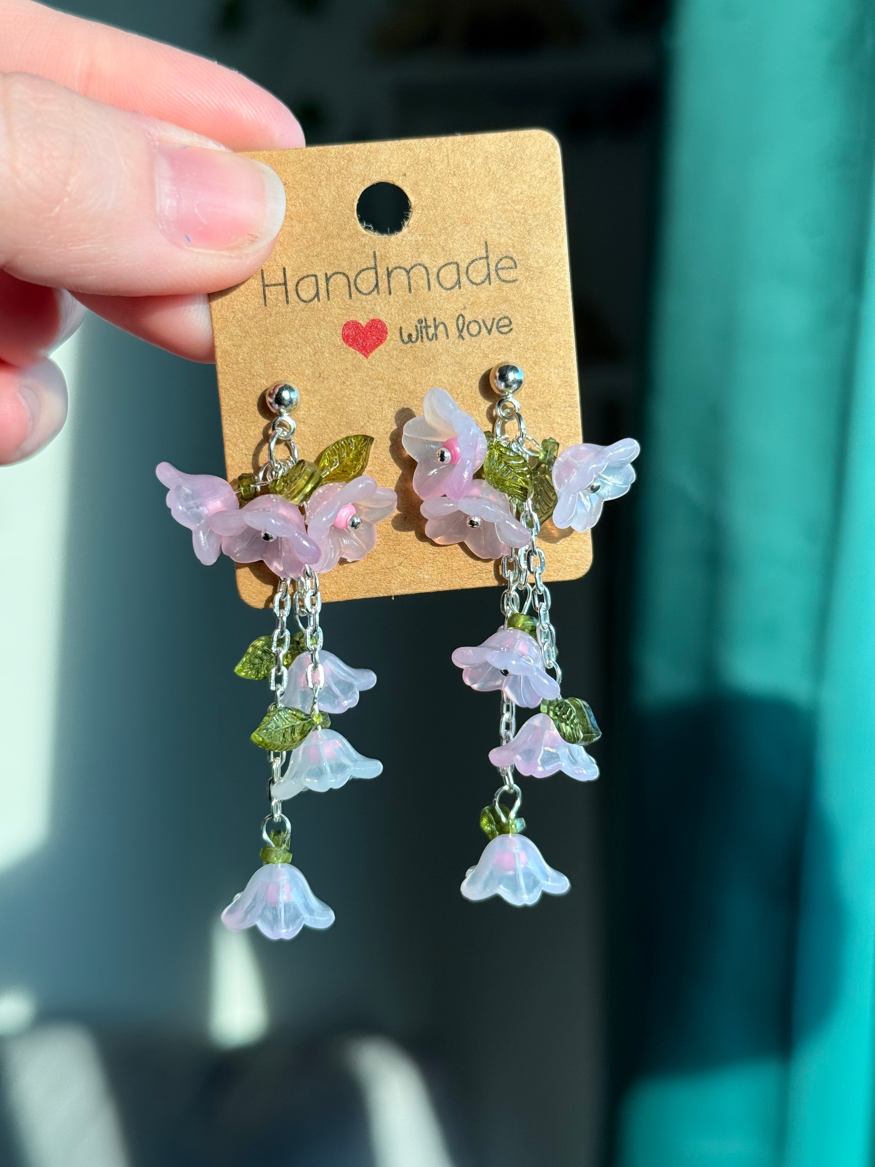 Flower Dangle Studs