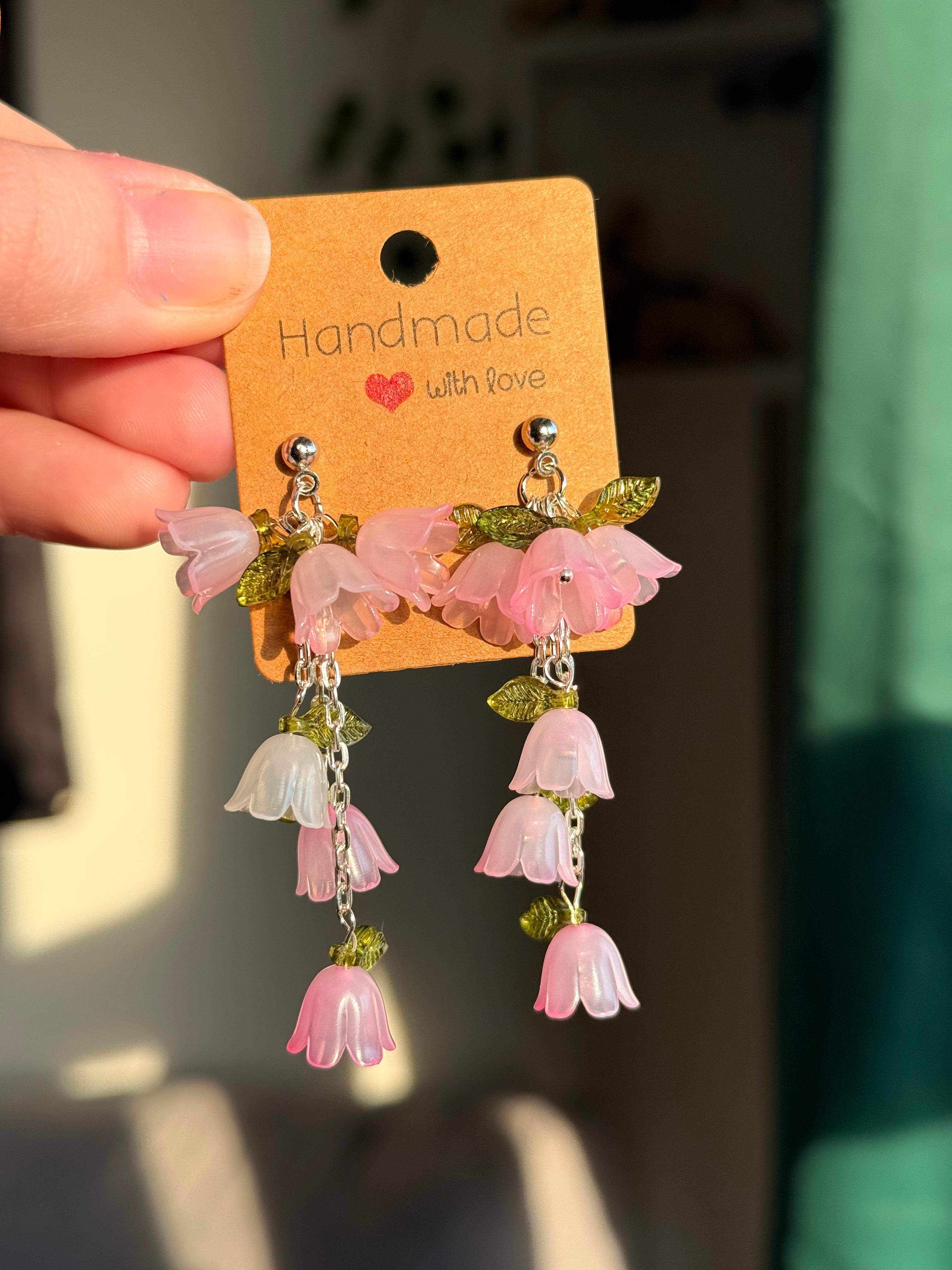 Flower Dangle Studs