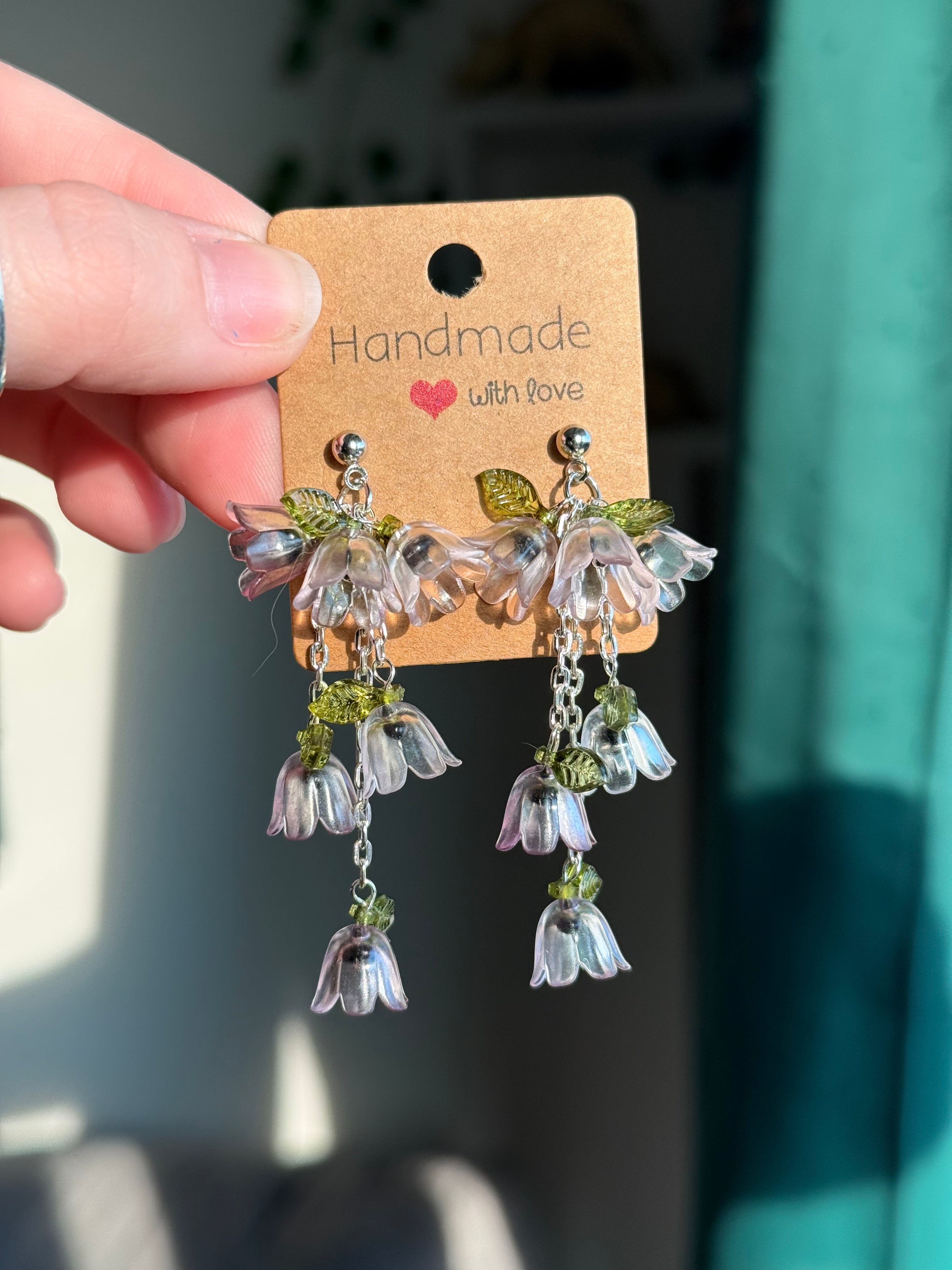 Flower Dangle Studs