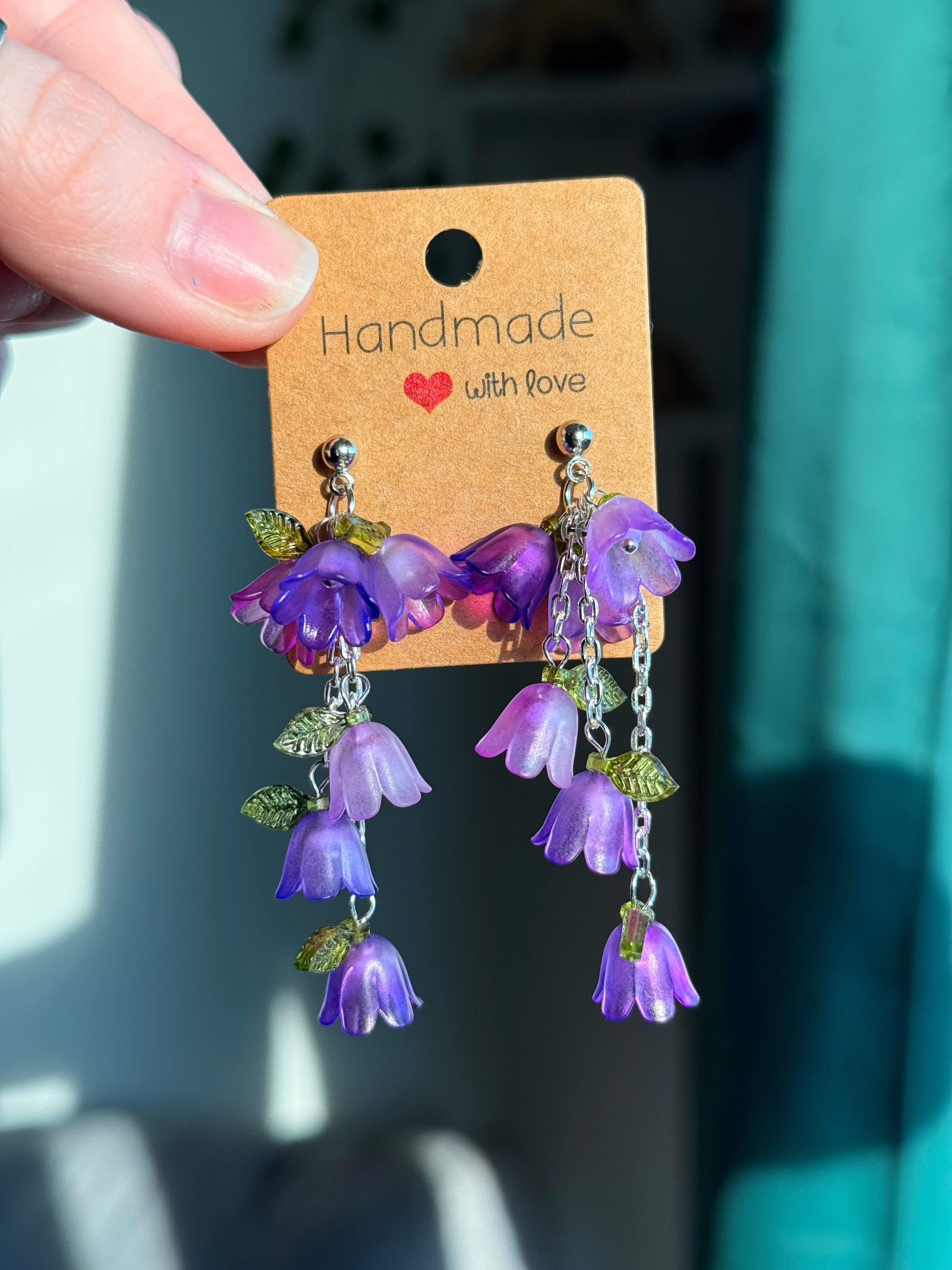 Flower Dangle Studs