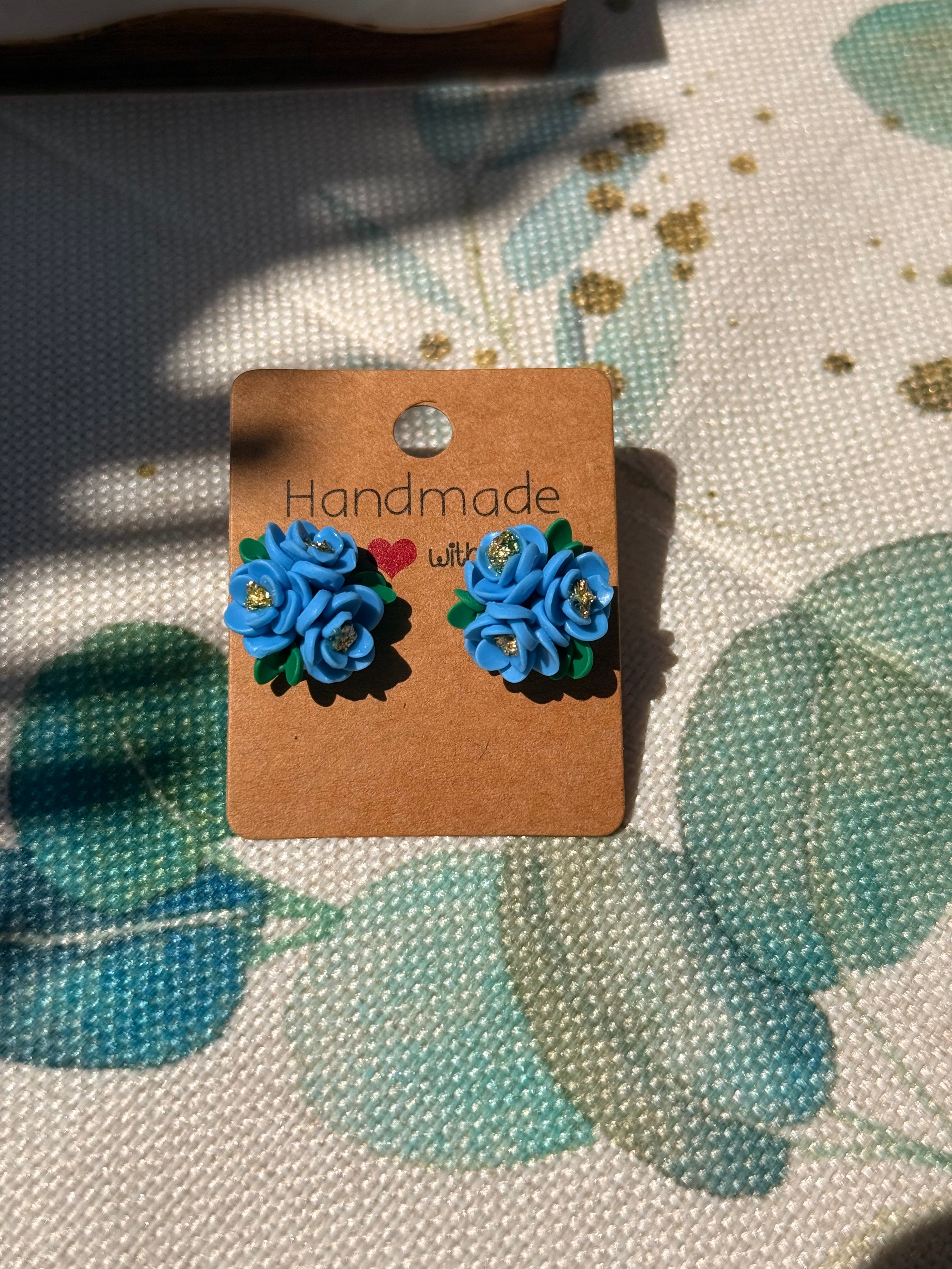 "Azure" - Flower Studs