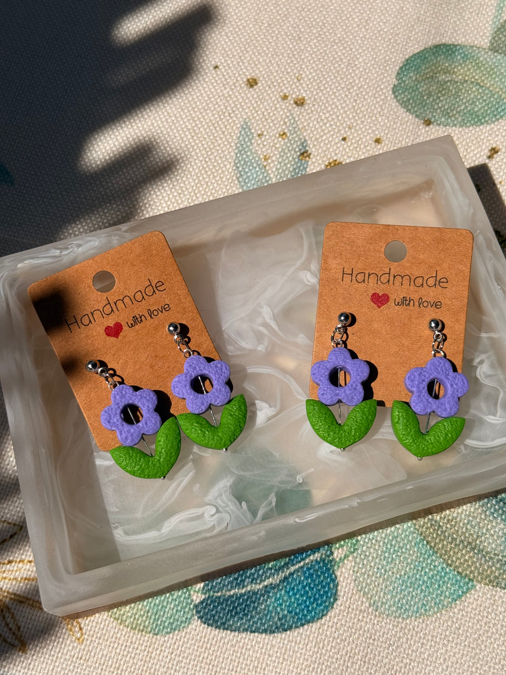 "Violet" - Flower Dangles