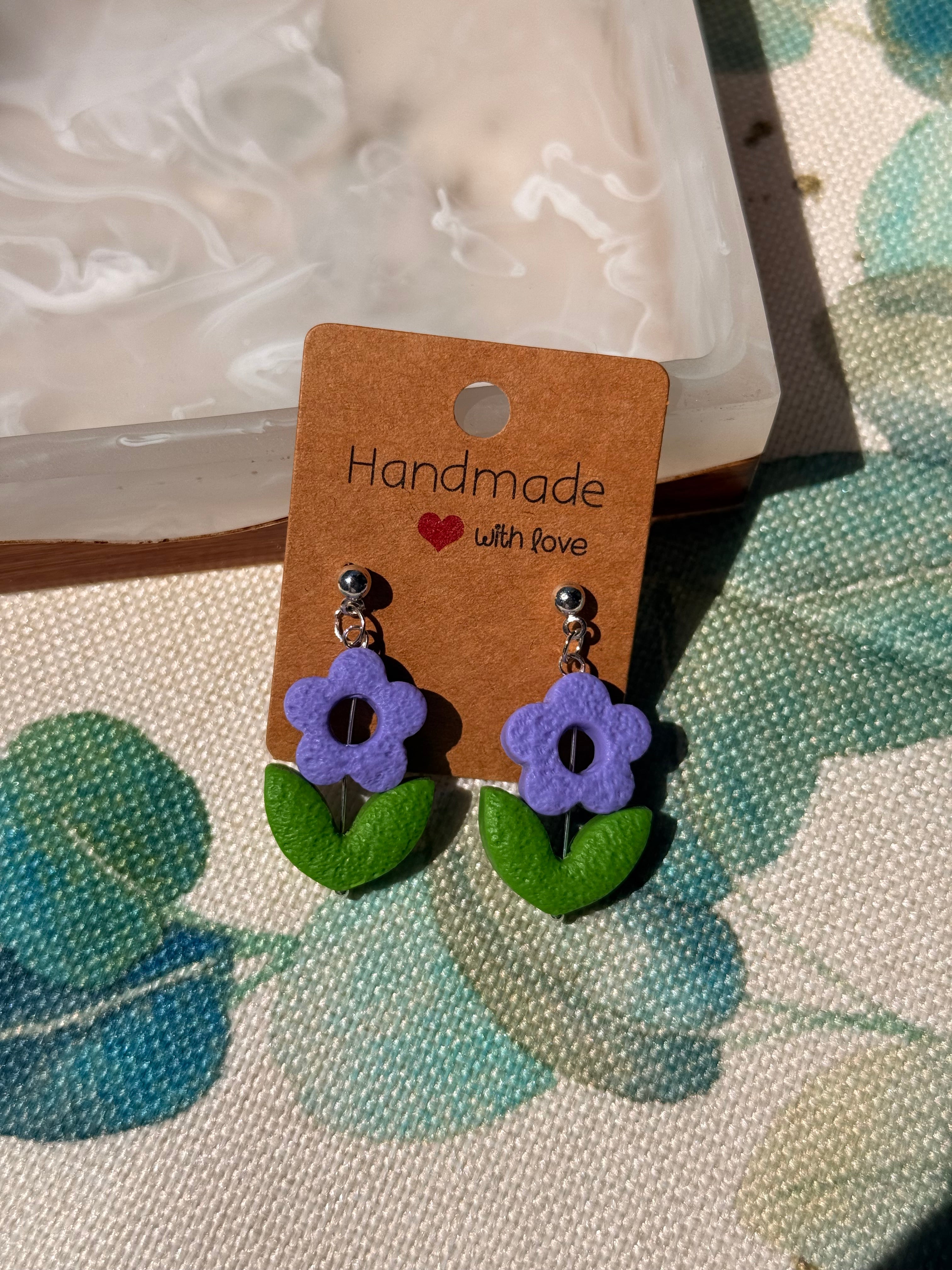 "Violet" - Flower Dangles