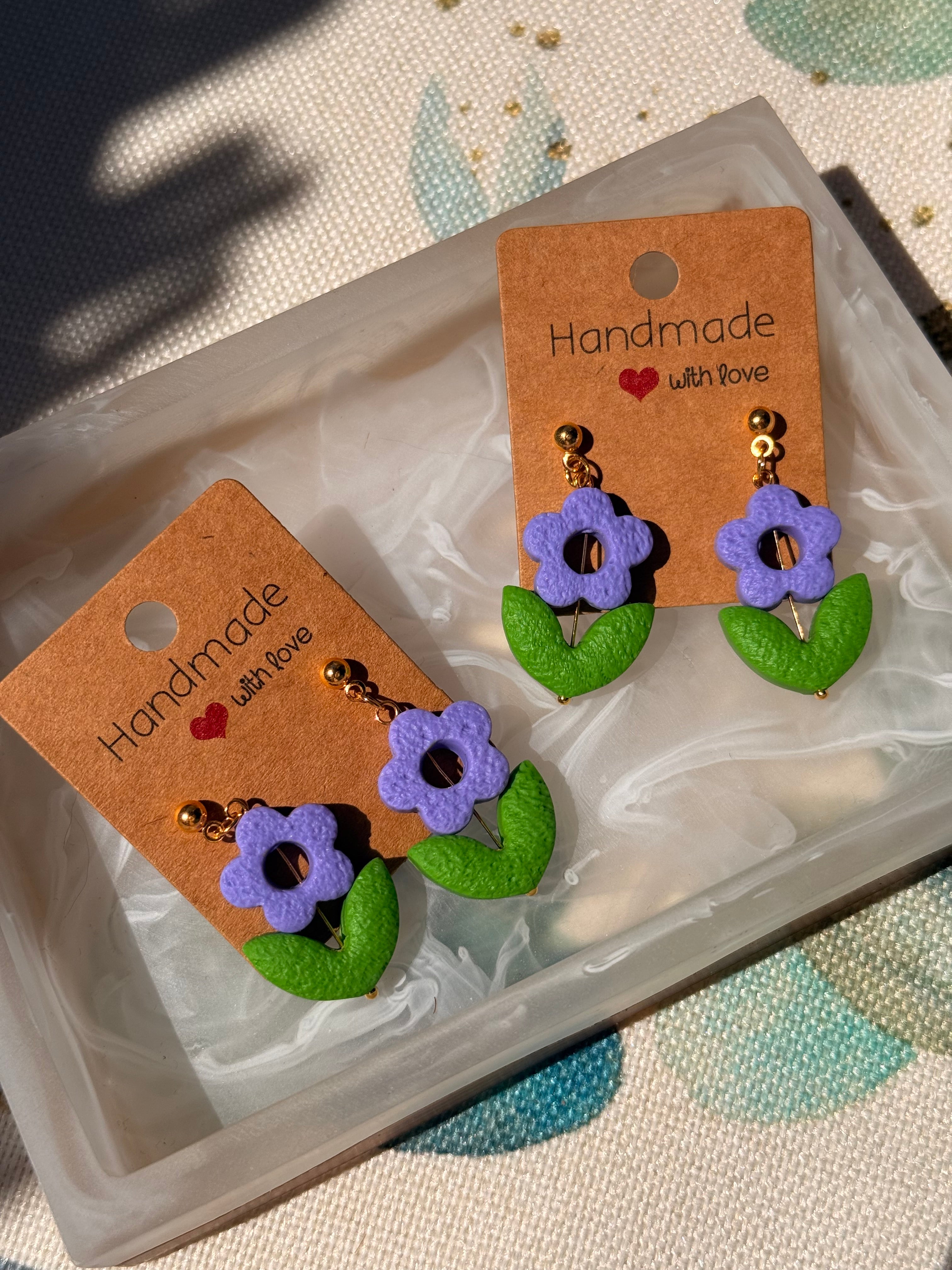 "Violet" - Flower Dangles