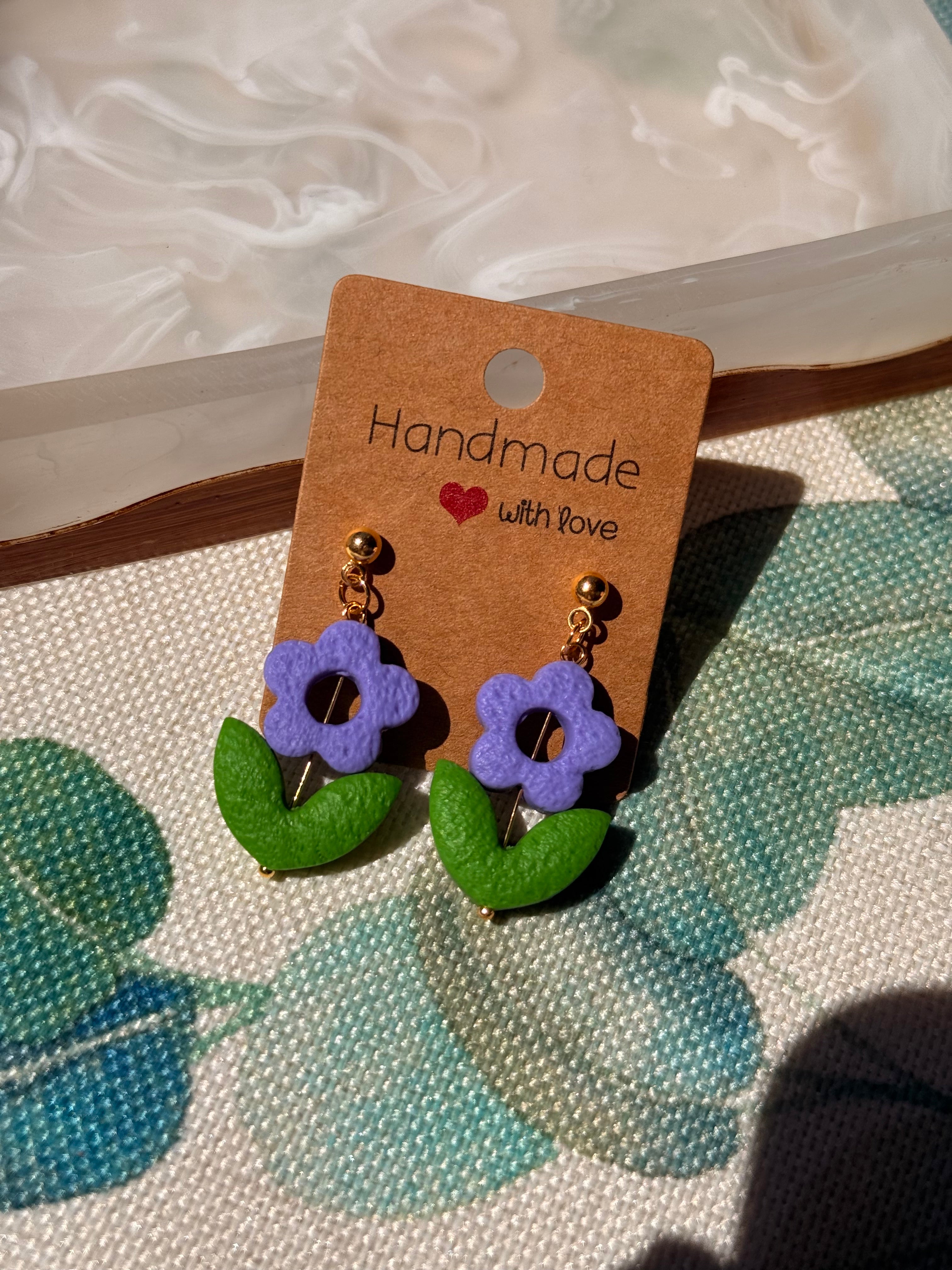 "Violet" - Flower Dangles