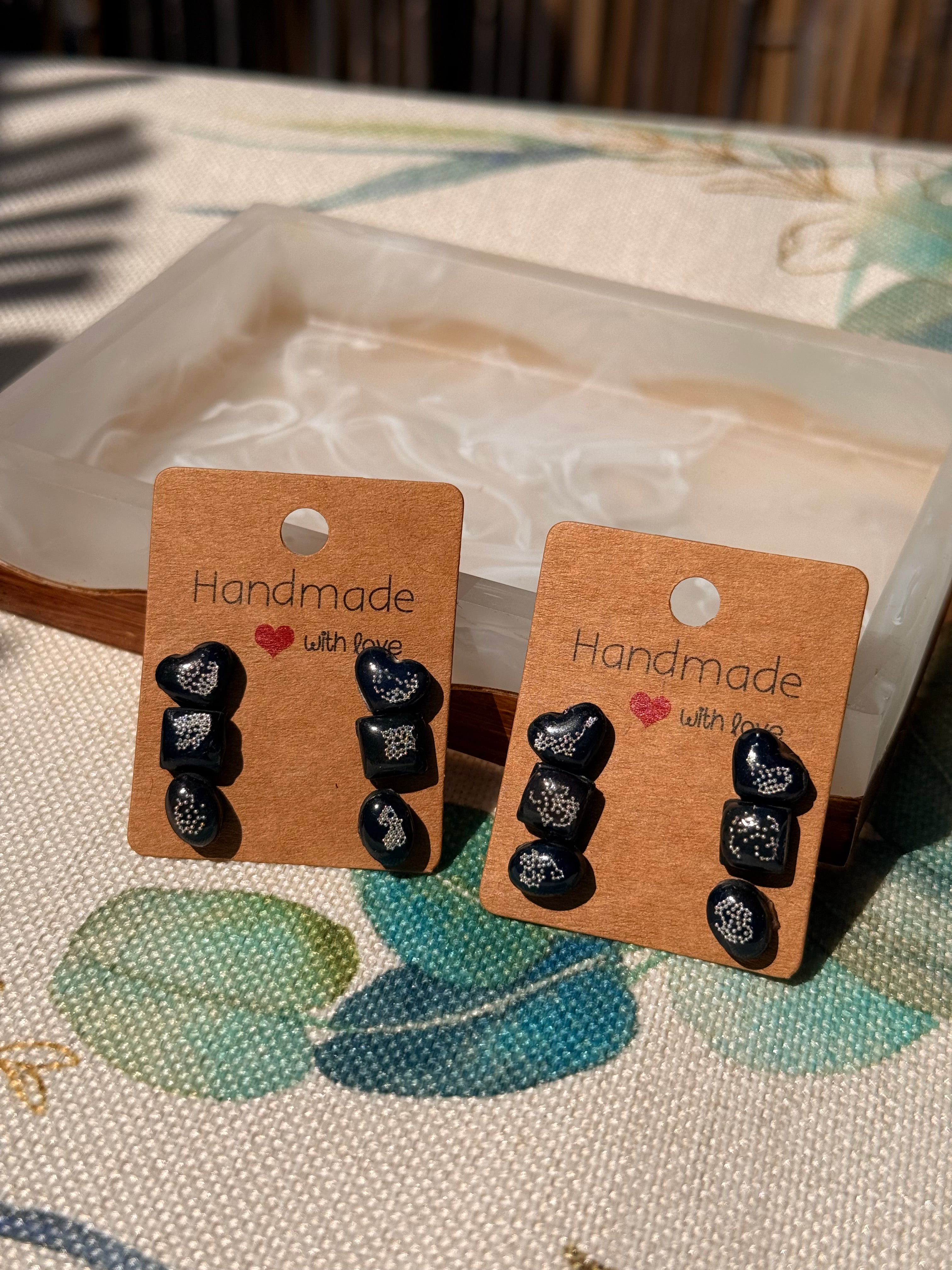 Black Mini Studs
