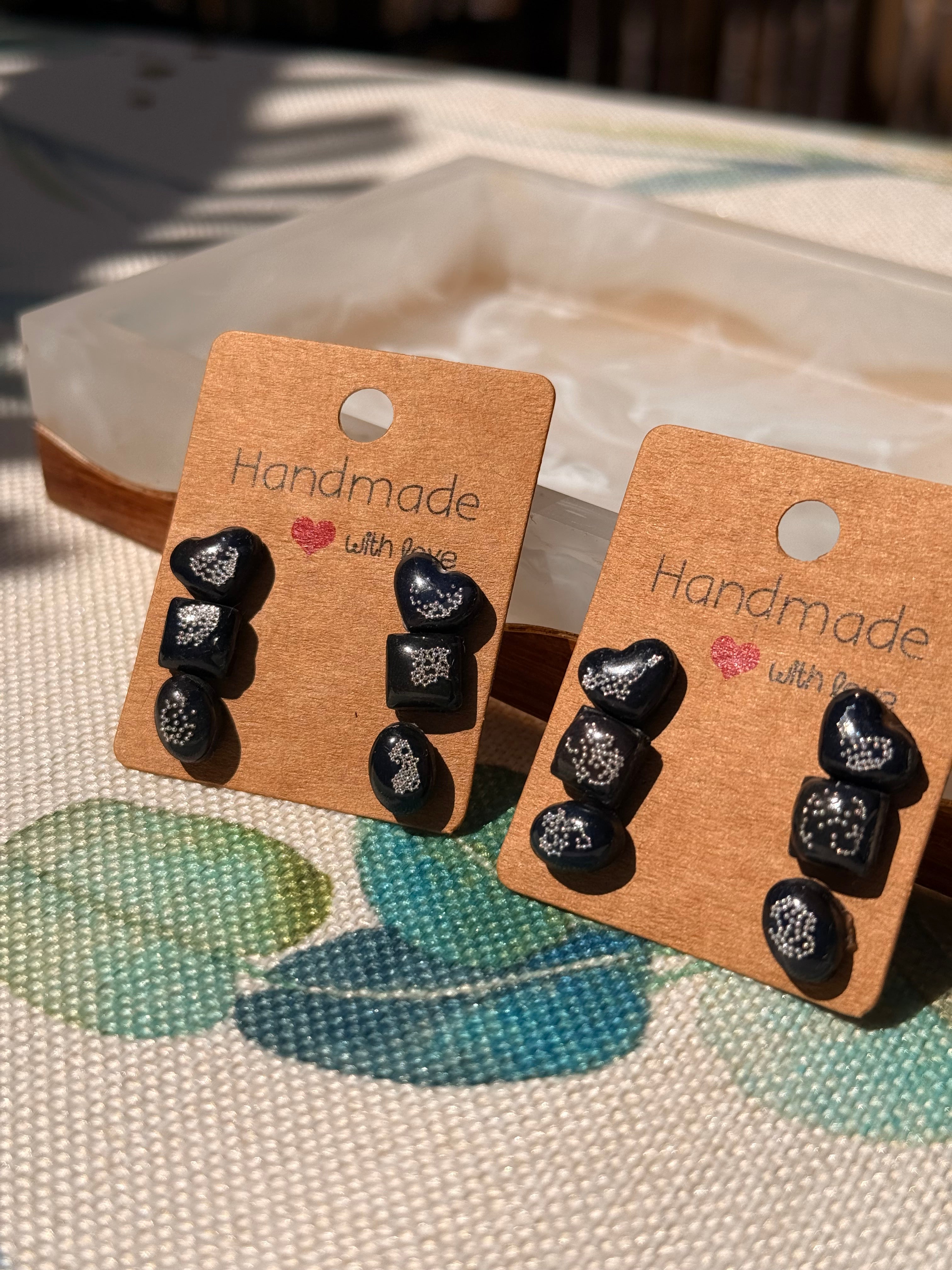 Black Mini Studs
