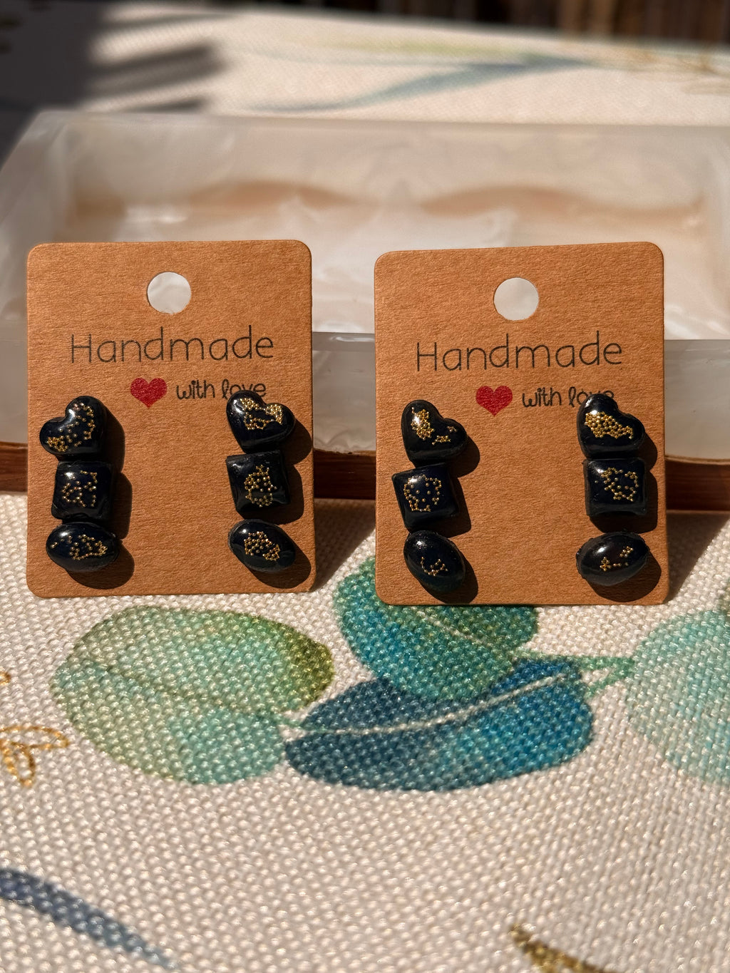 Black Mini Studs