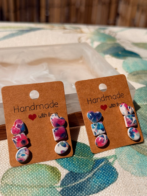 "April" - Water Transfer Mini Studs