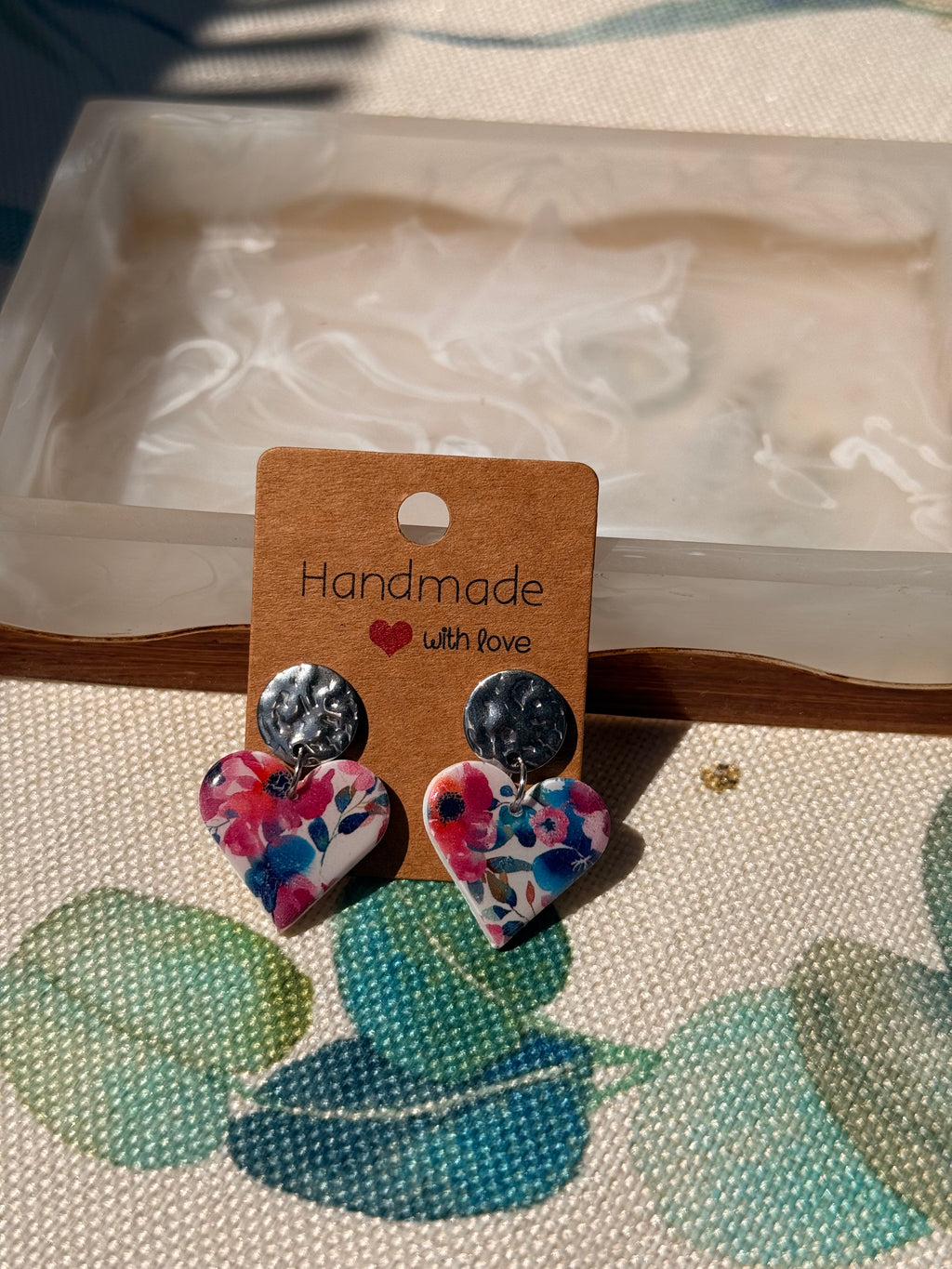 "April" - Water Transfer Stud Dangles