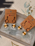 Bee Dangle Studs