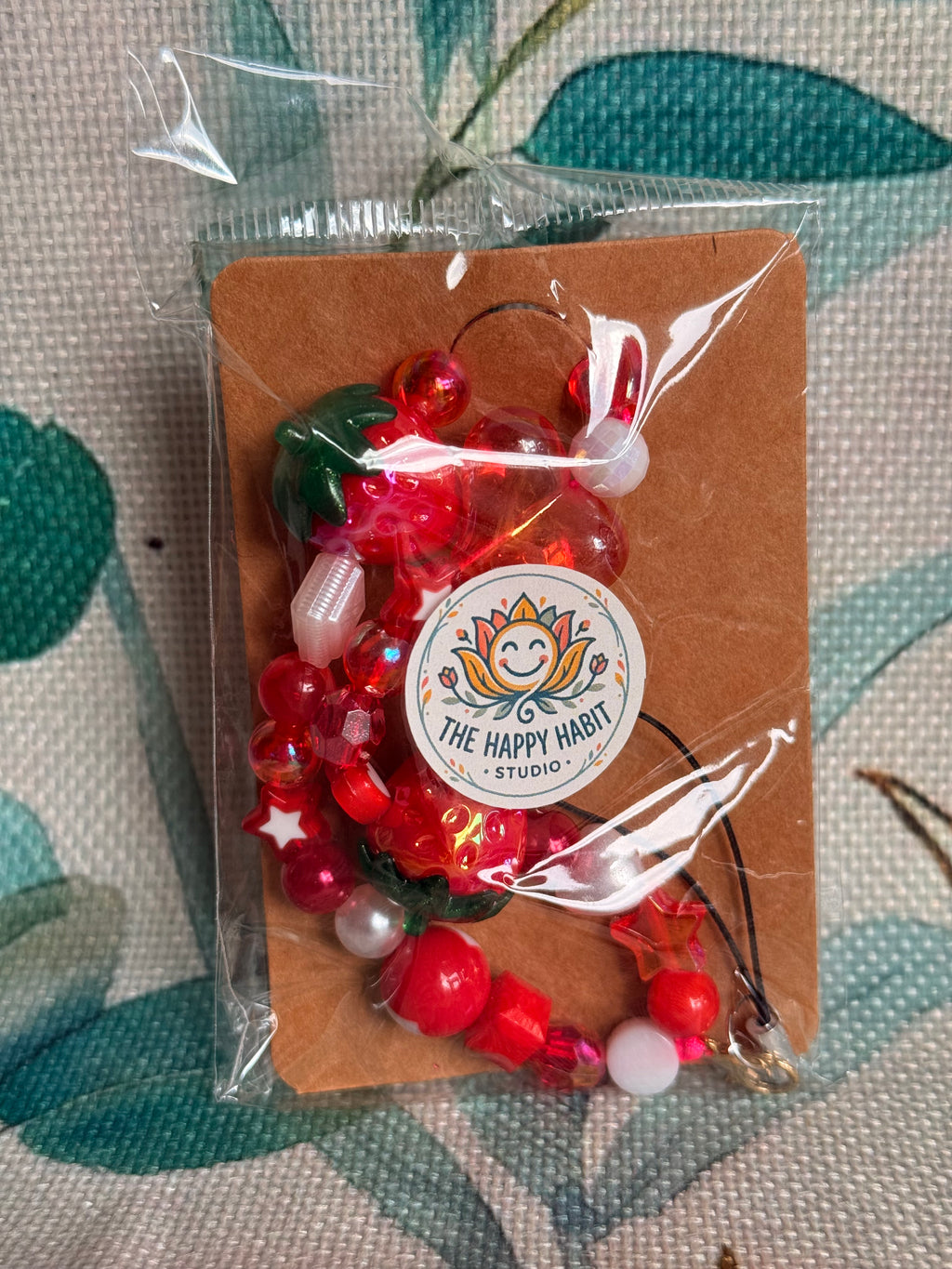 Strawberry Phone Charms