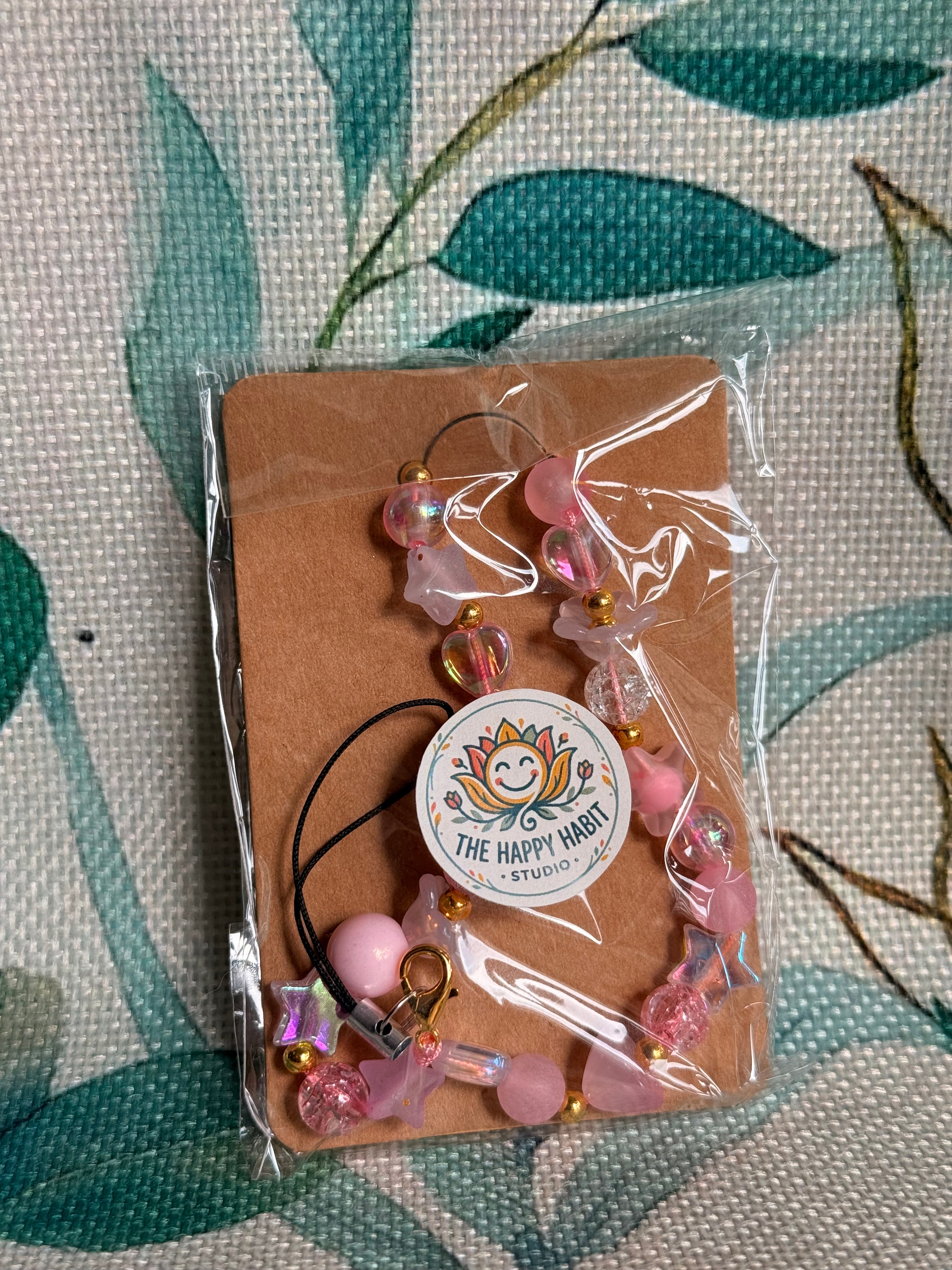 Pink phone Charms