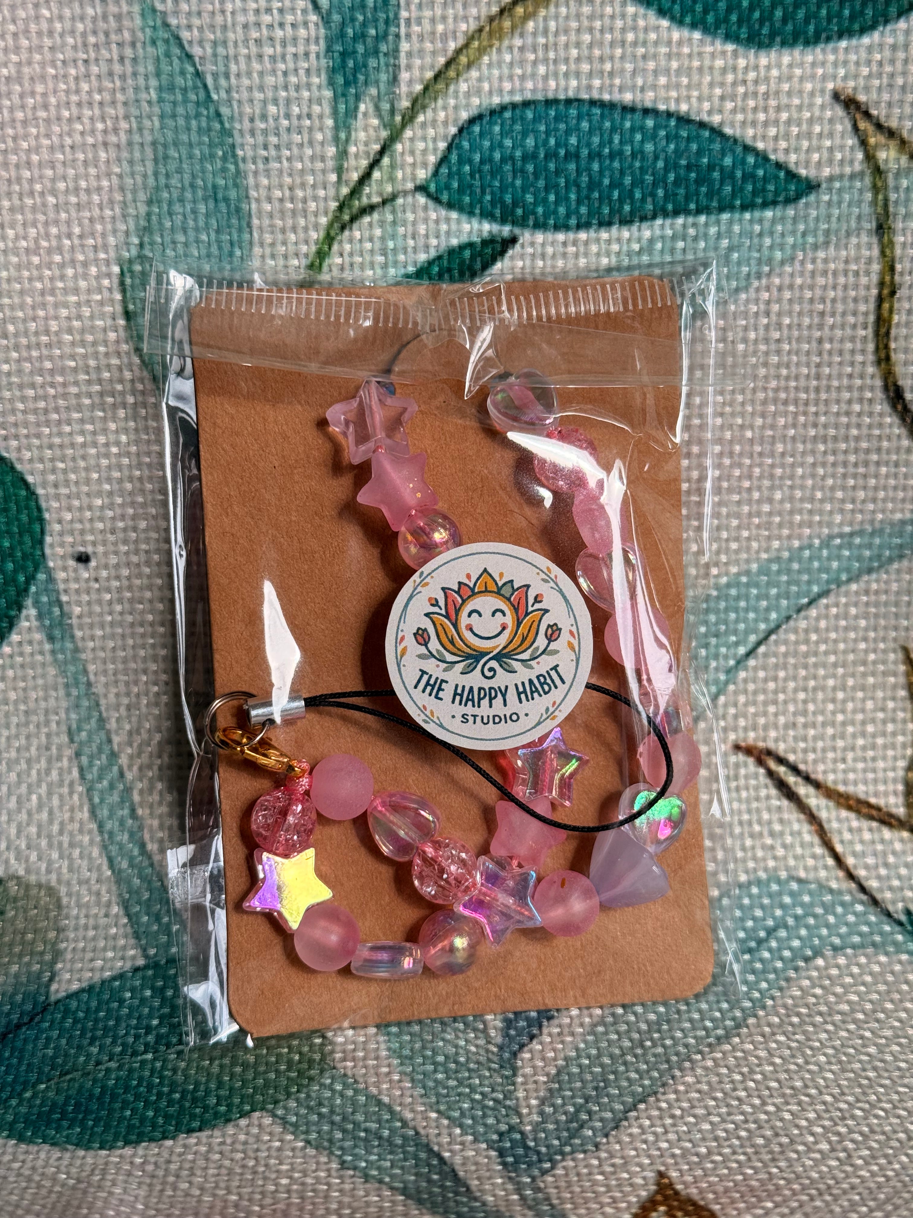 Pink phone Charms