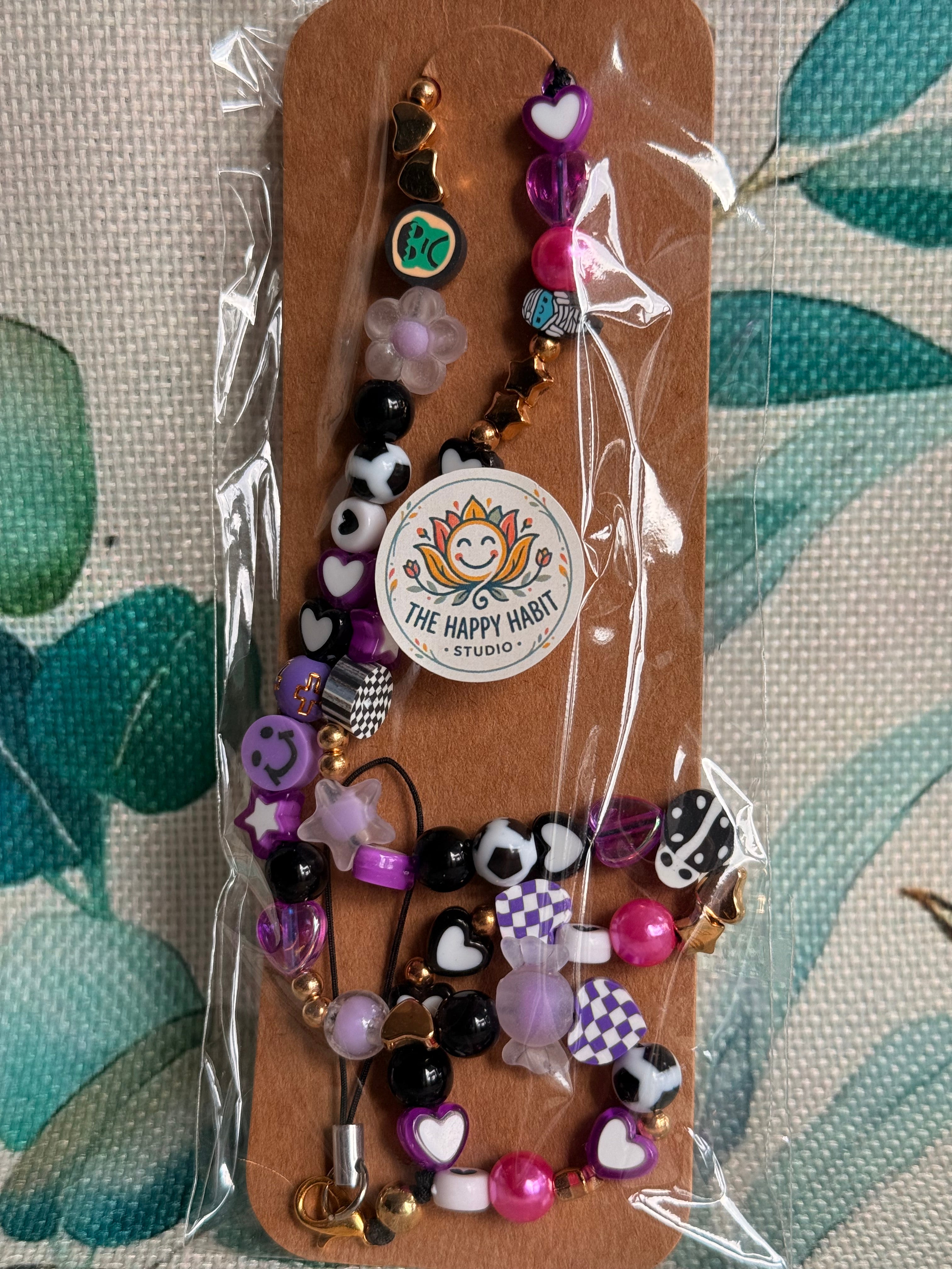 Purple Phone Charm