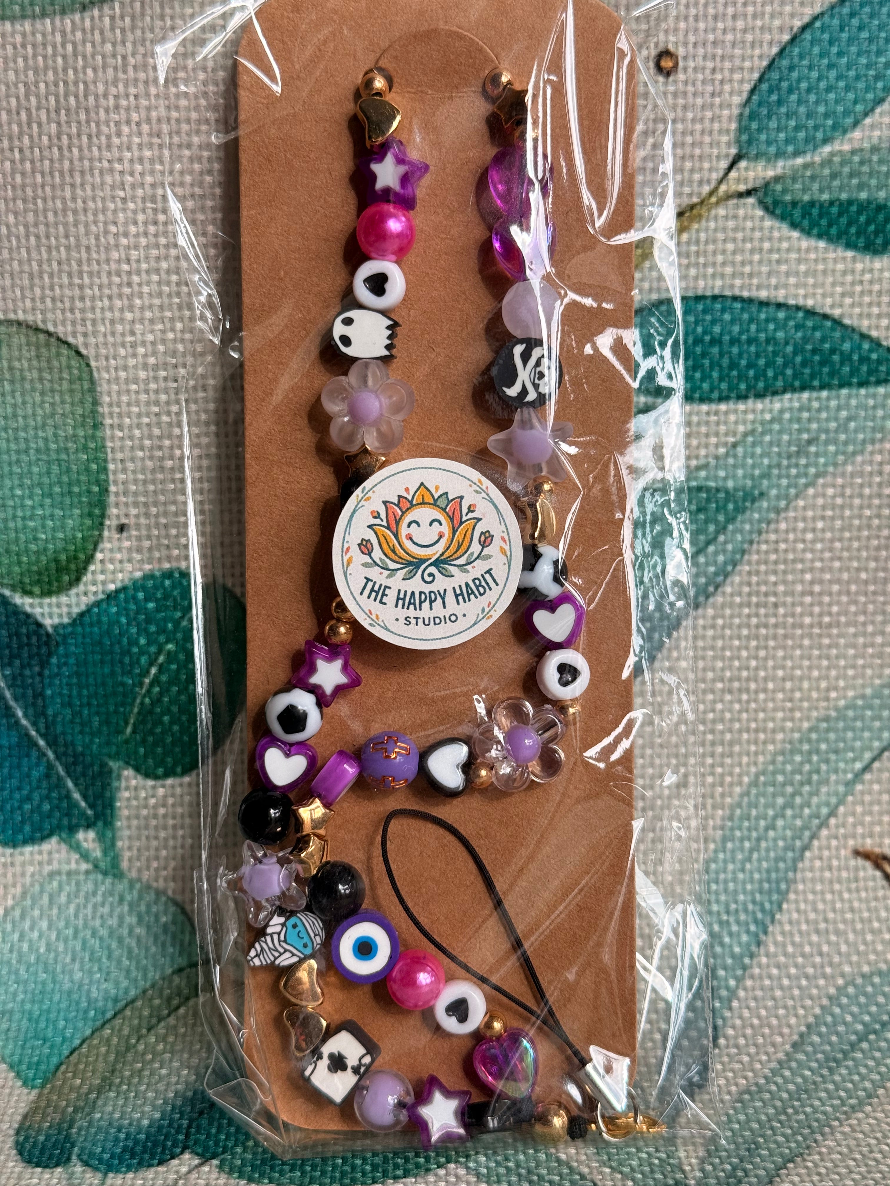 Purple Phone Charm