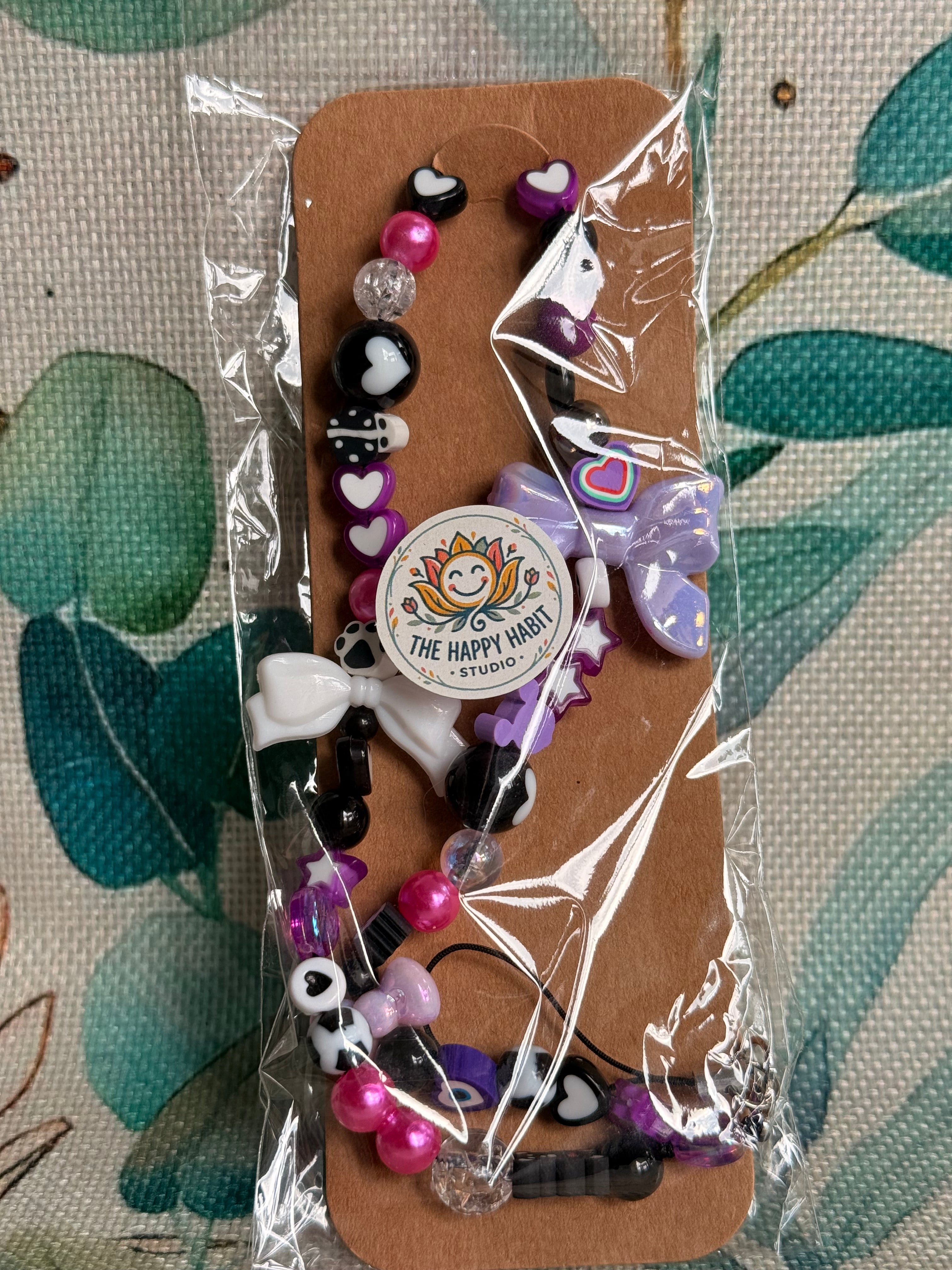 Purple Phone Charm