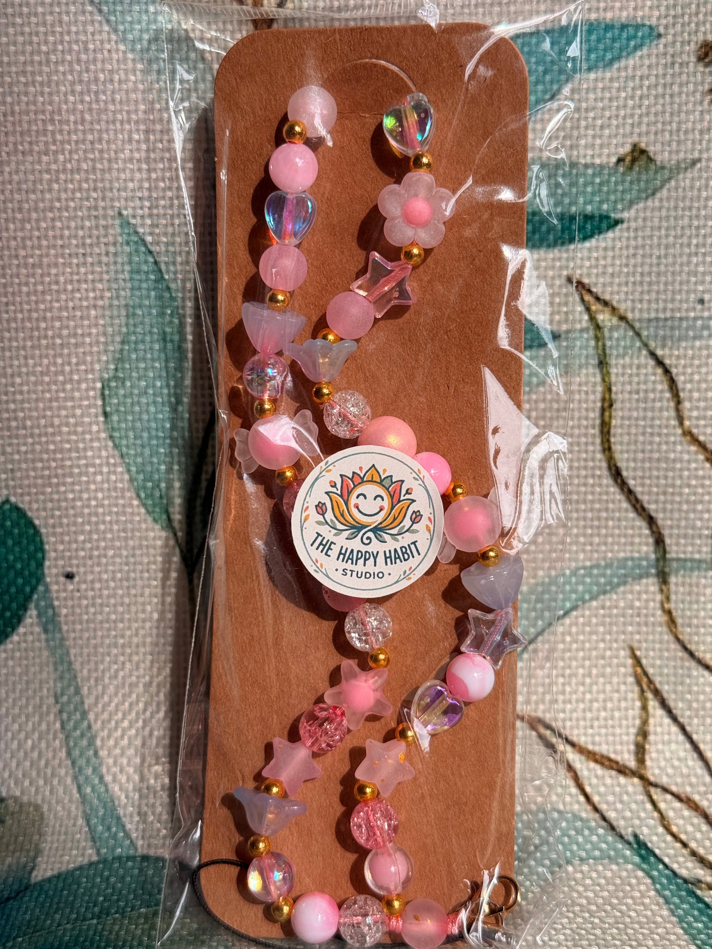 Mixed Colour Phone Charm