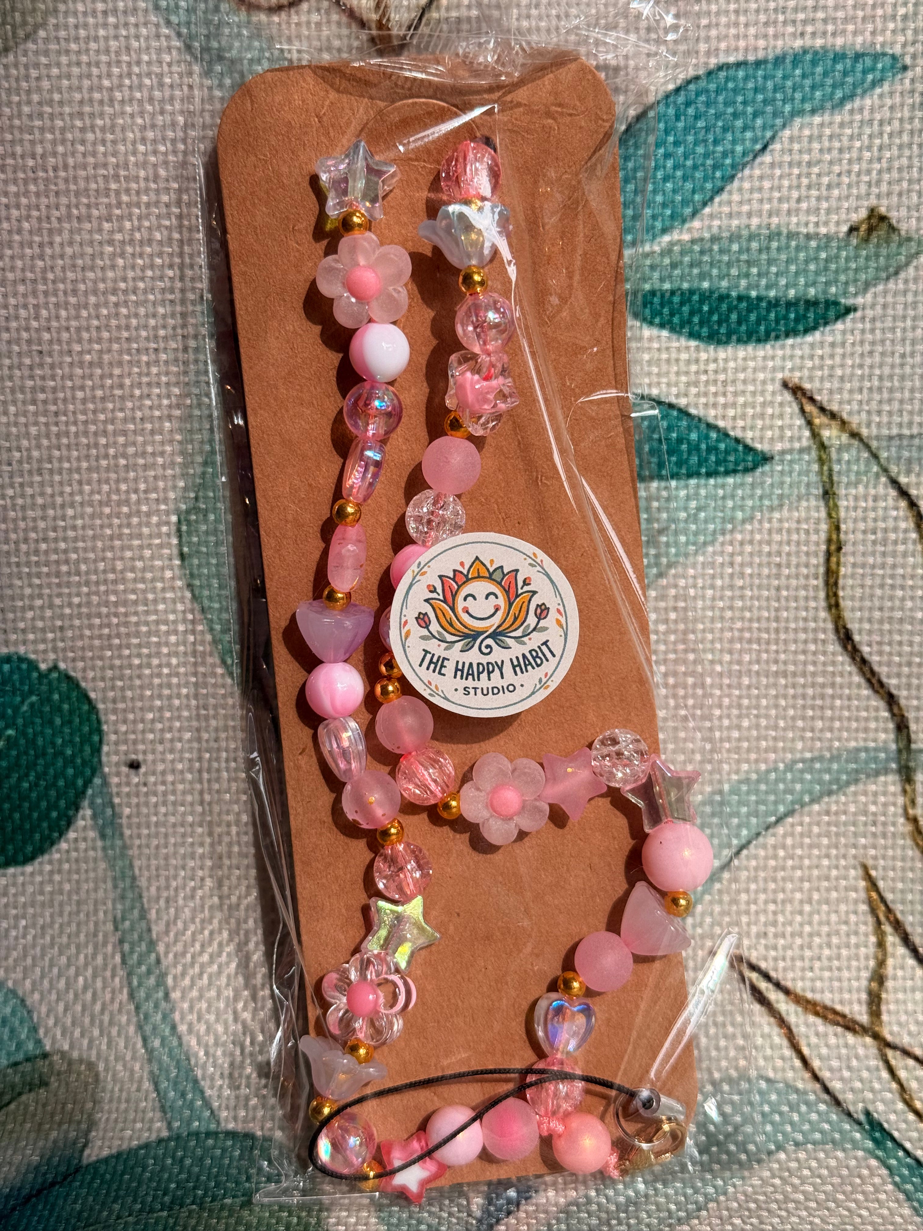 Mixed Colour Phone Charm