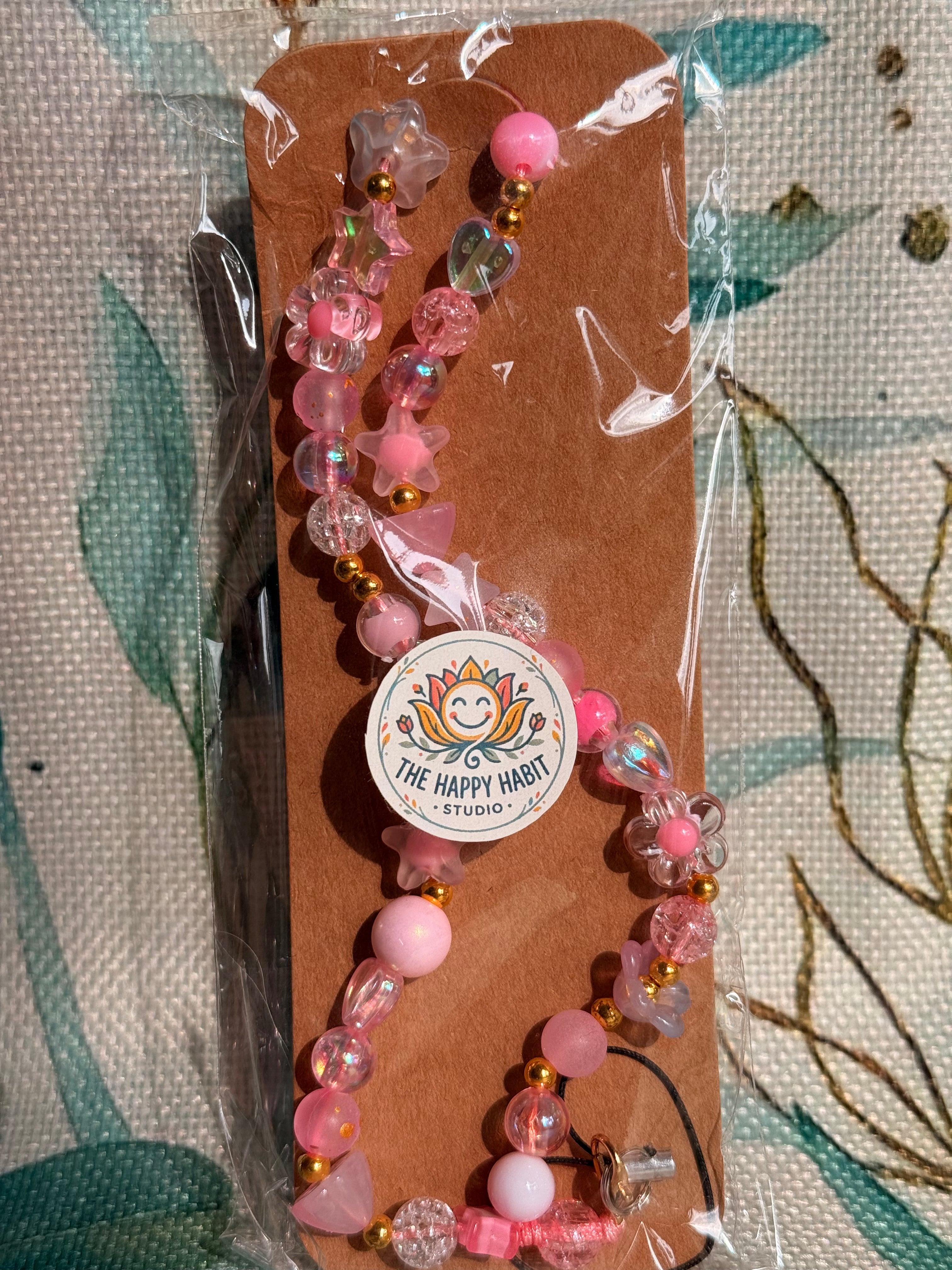 Mixed Colour Phone Charm