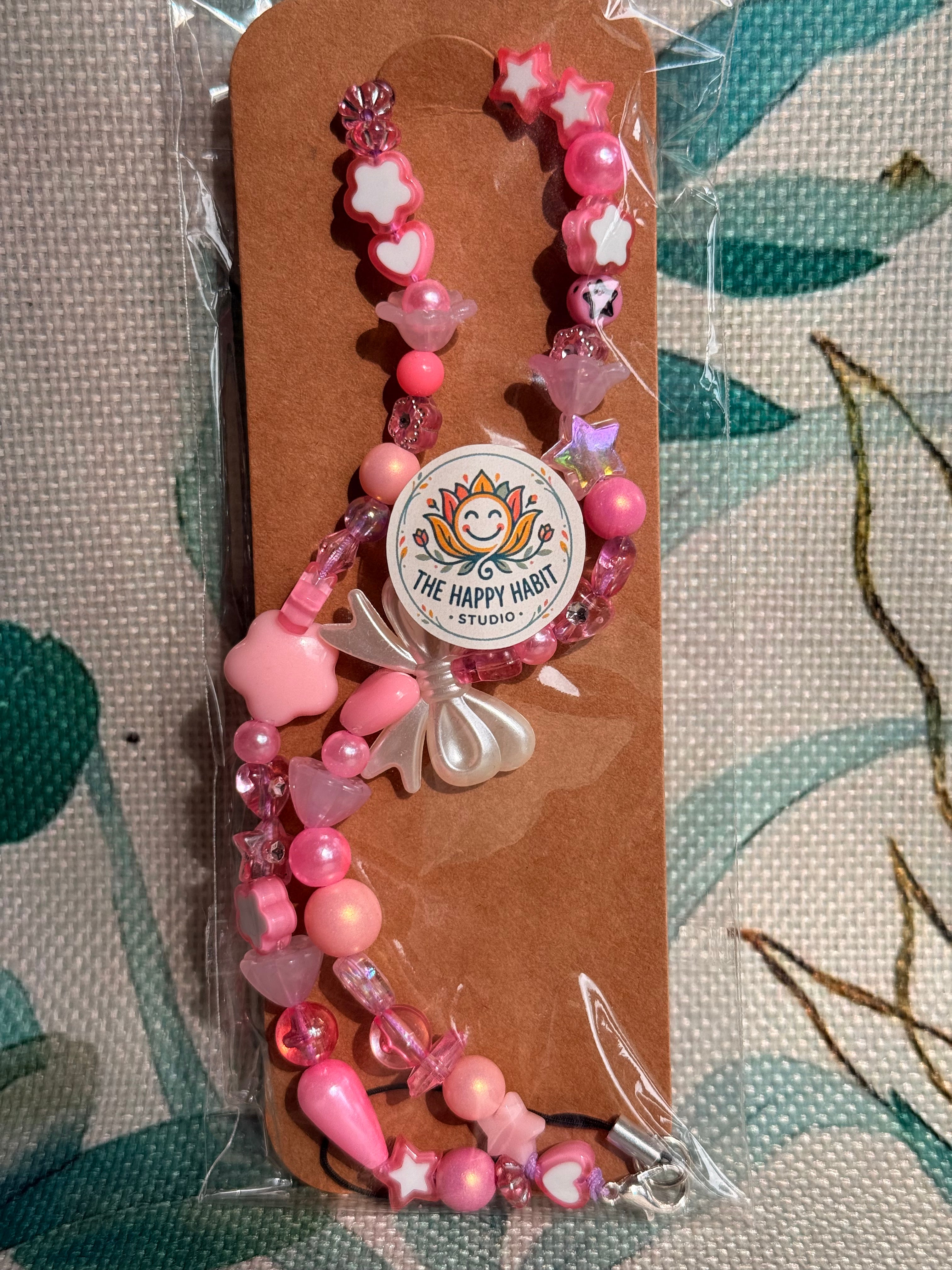 Mixed Colour Phone Charm