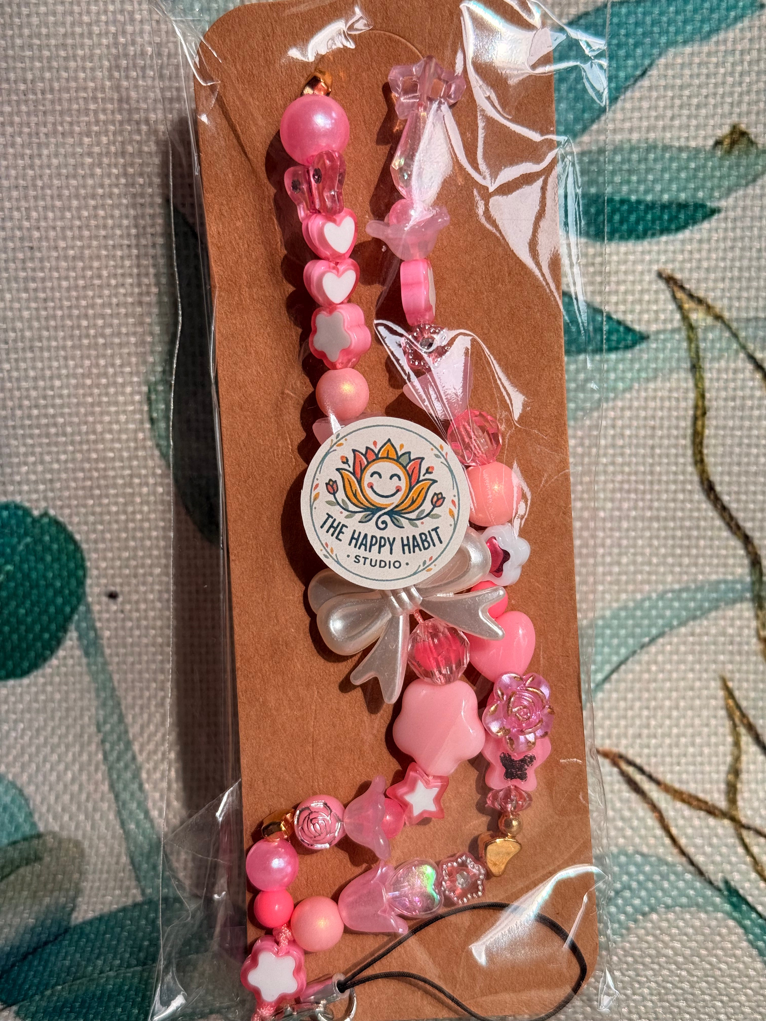 Mixed Colour Phone Charm