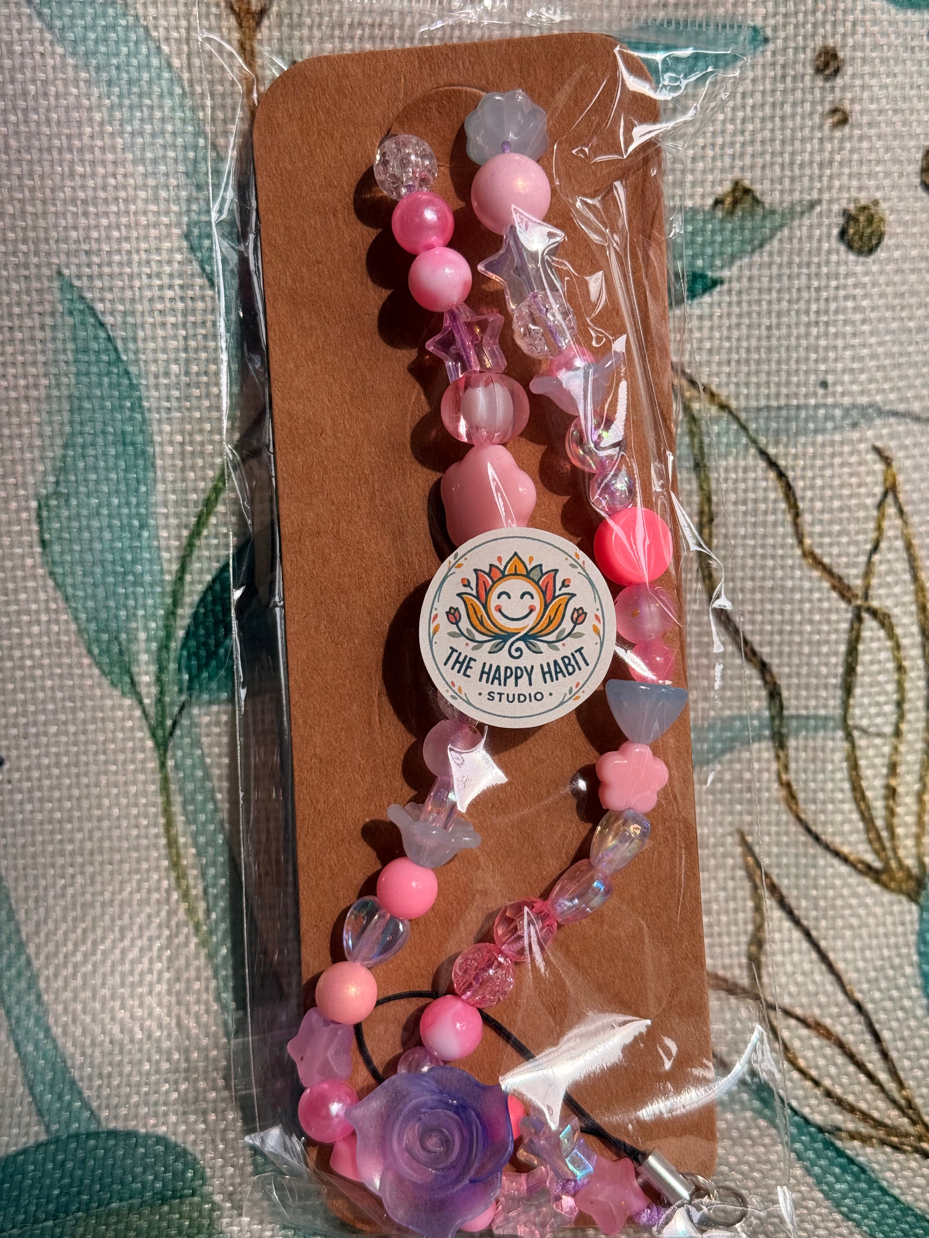 Mixed Colour Phone Charm