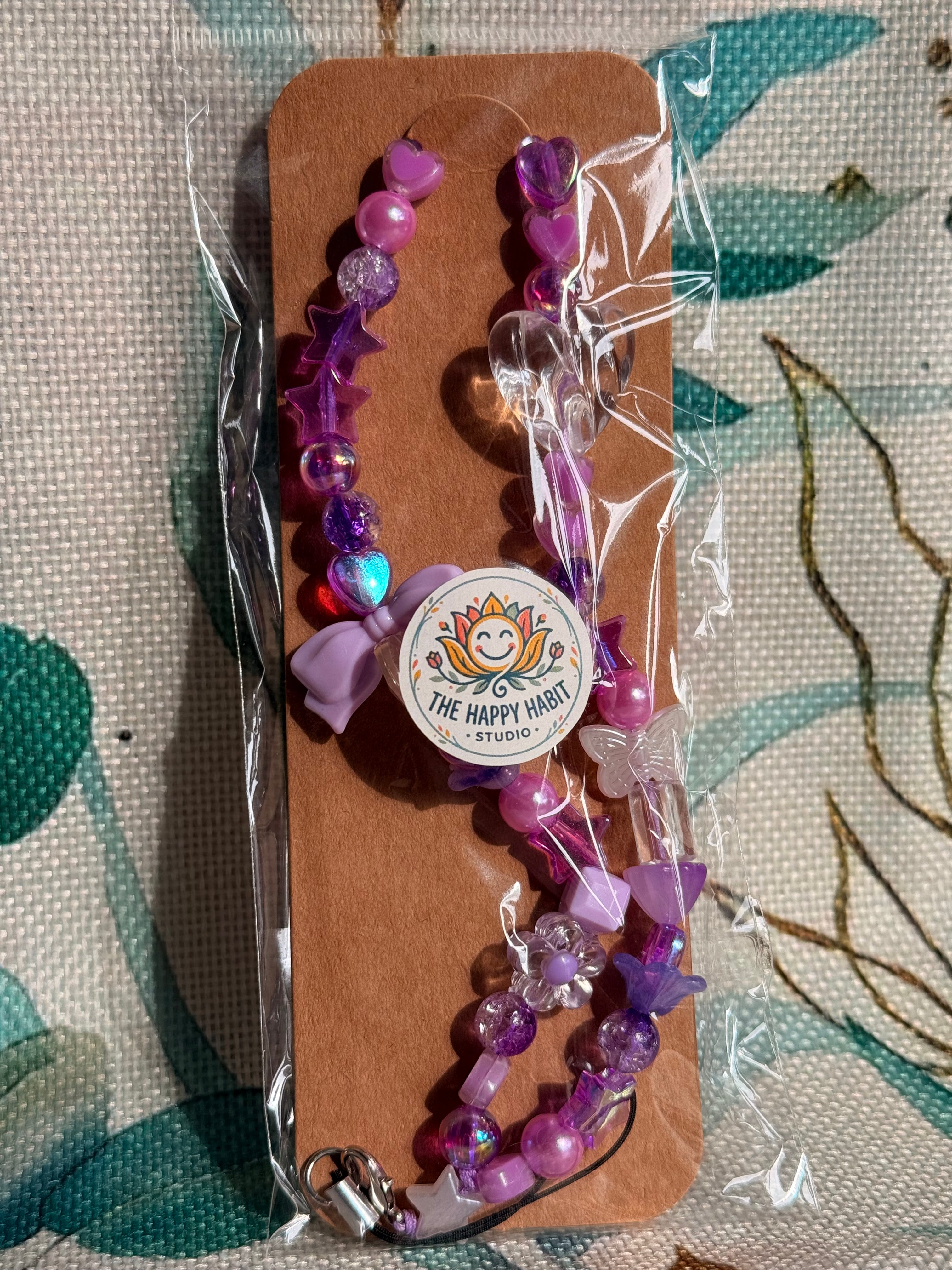 Light Purple Phone Charm