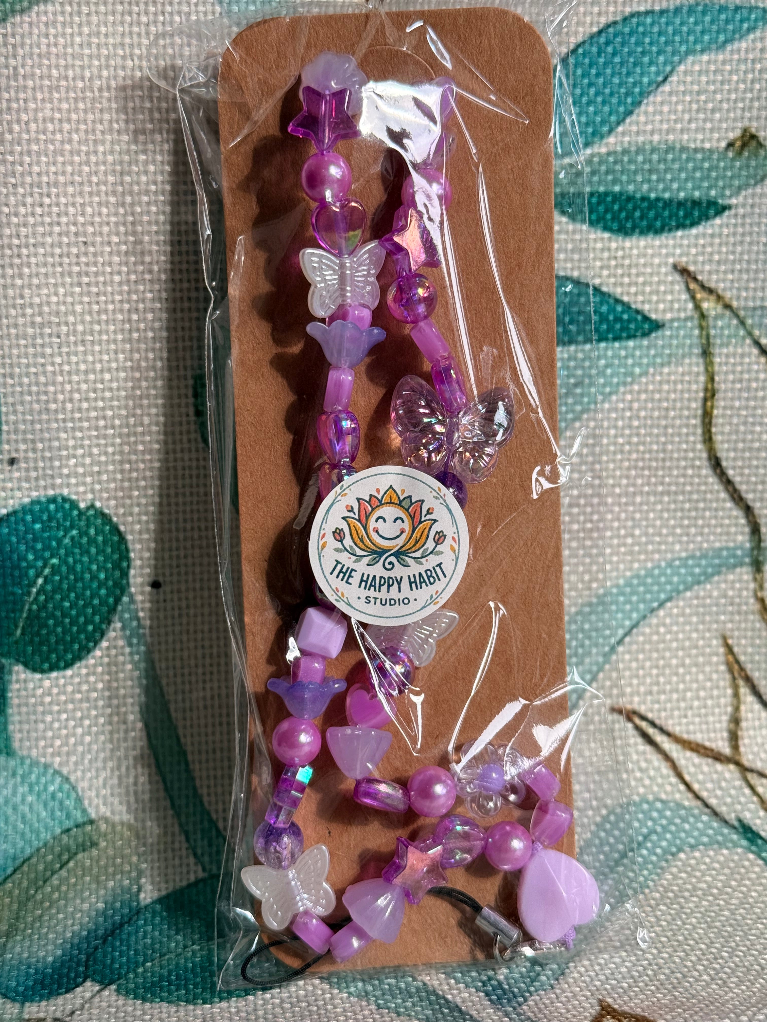 Light Purple Phone Charm