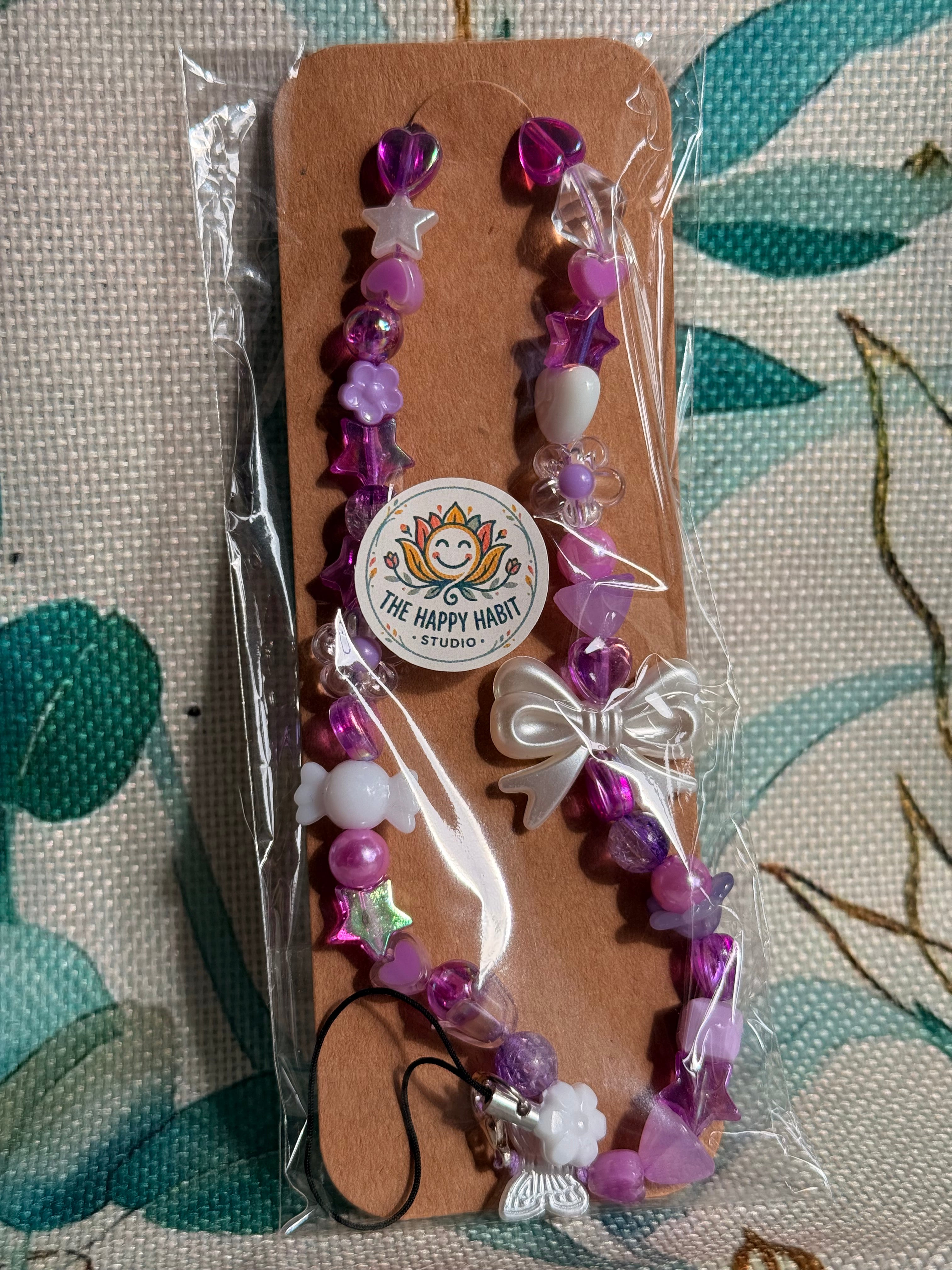 Light Purple Phone Charm