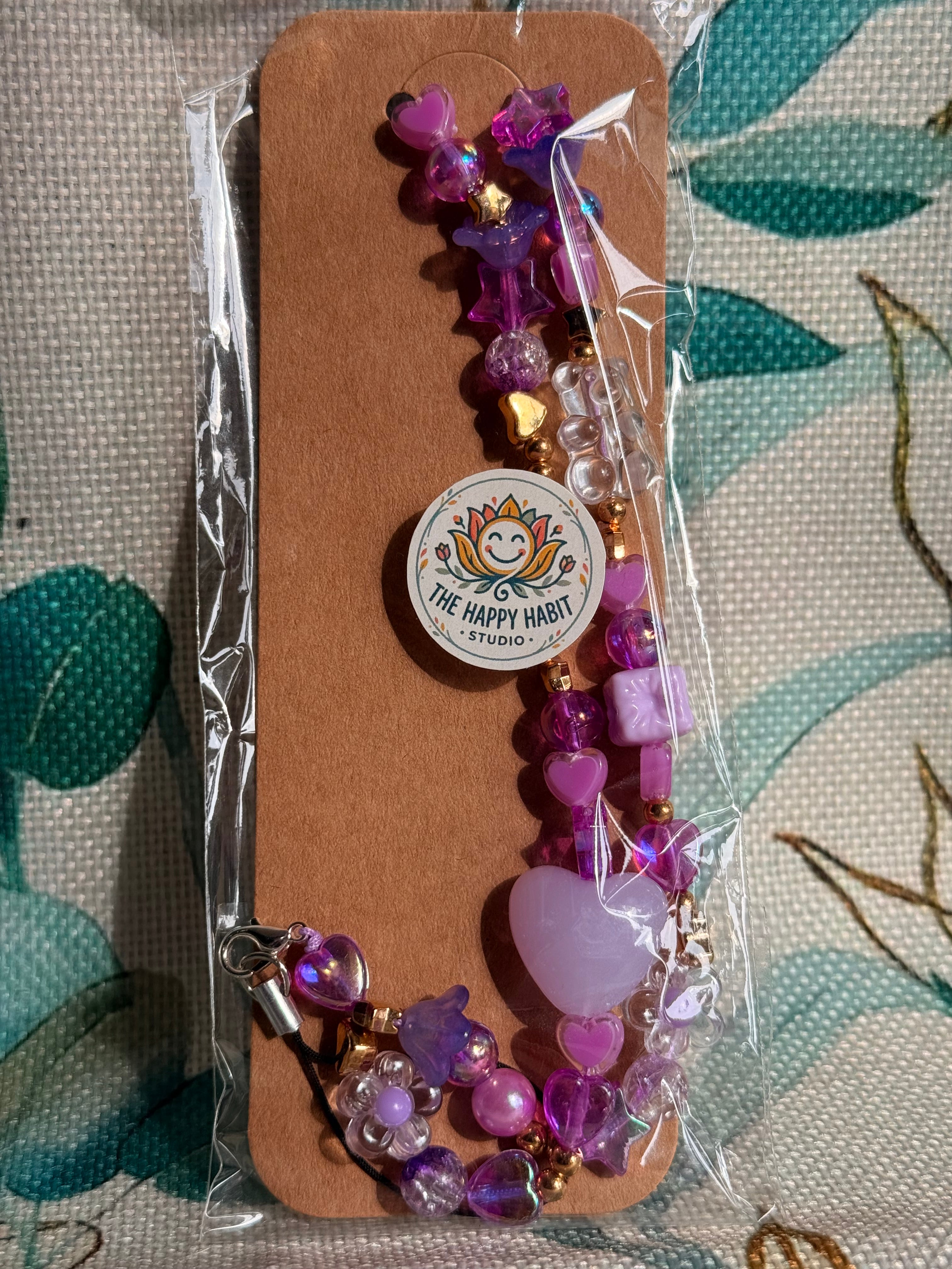 Light Purple Phone Charm