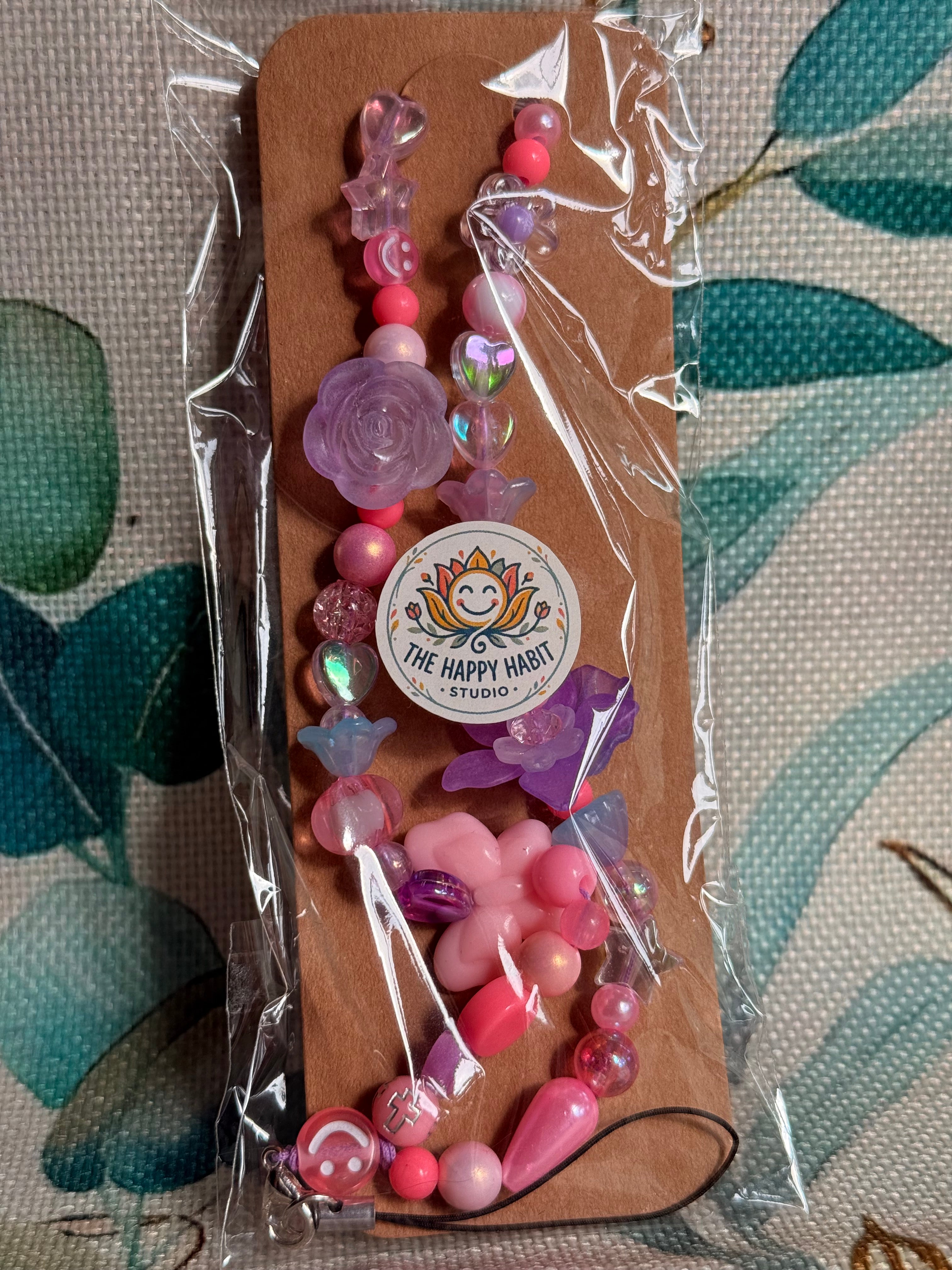 Light Purple Phone Charm