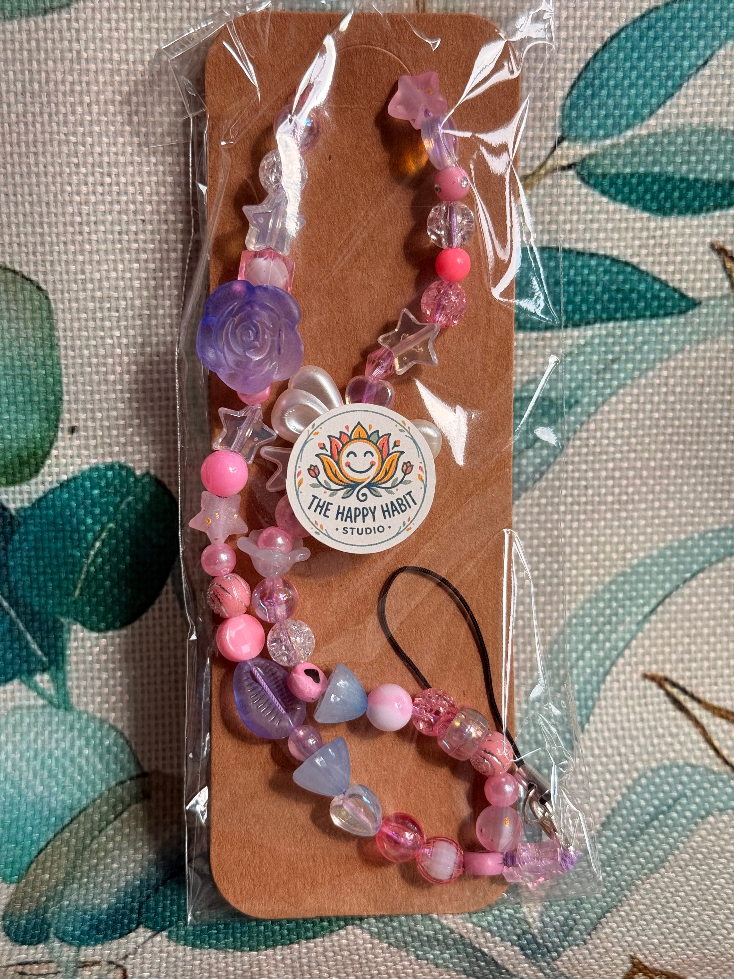 Light Purple Phone Charm