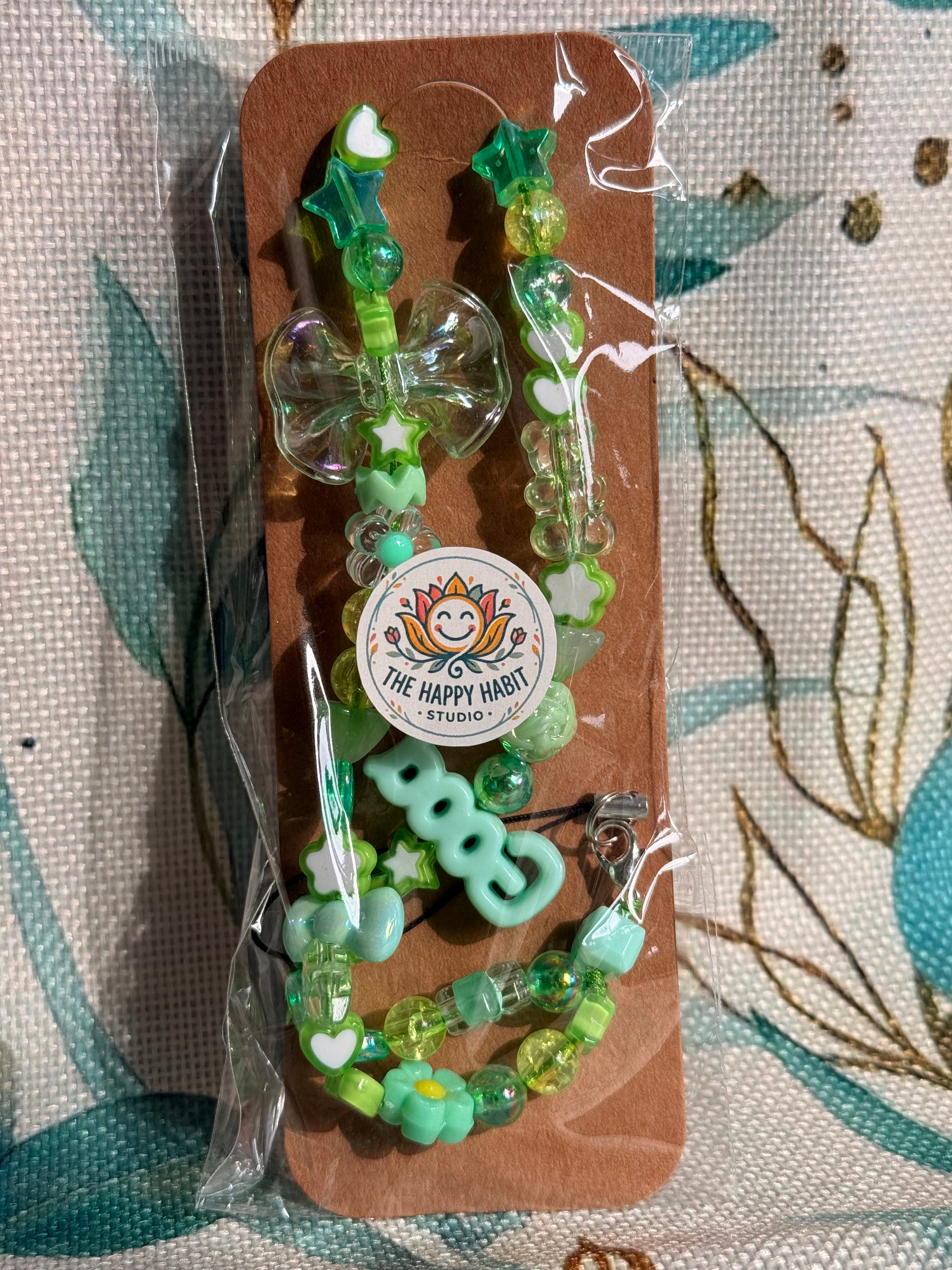 Green Phone Charm