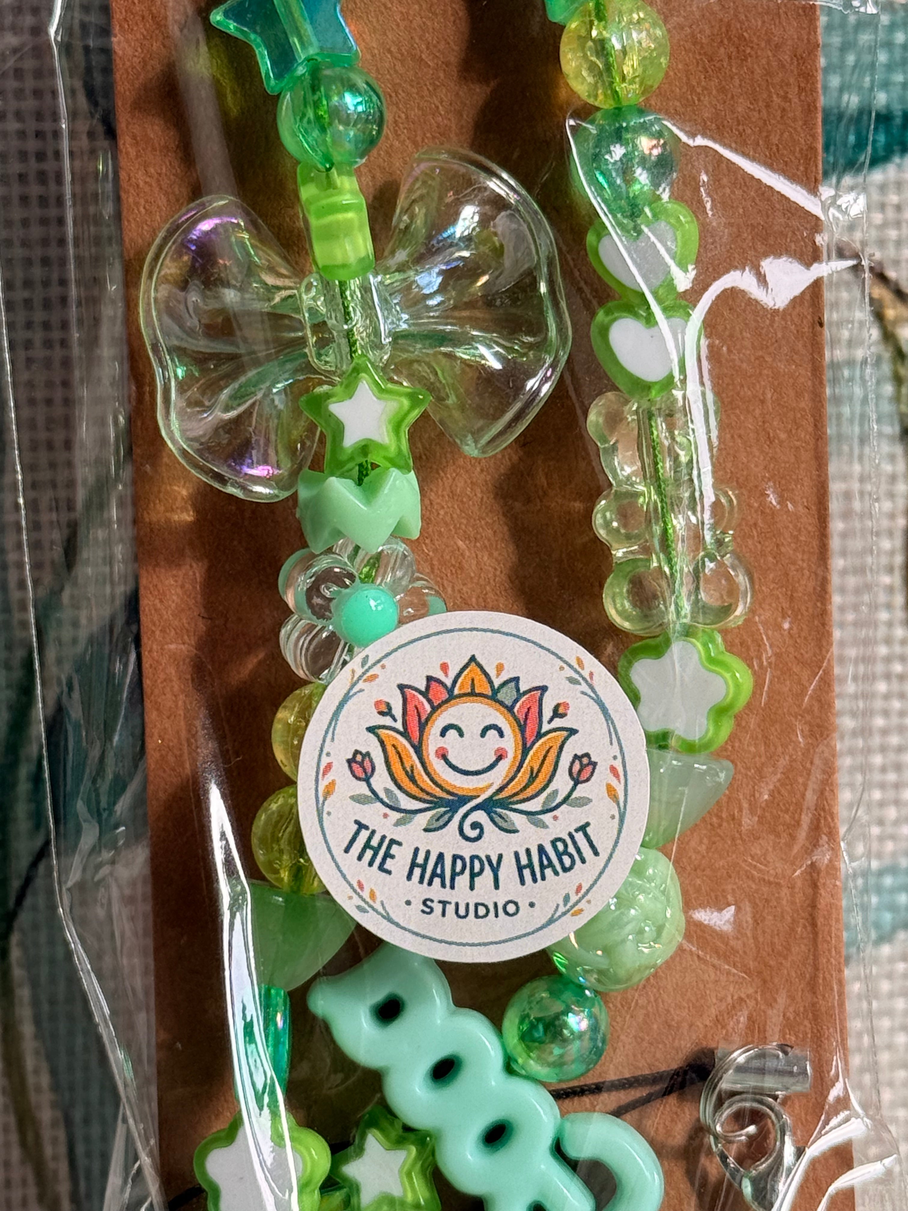 Green Phone Charm